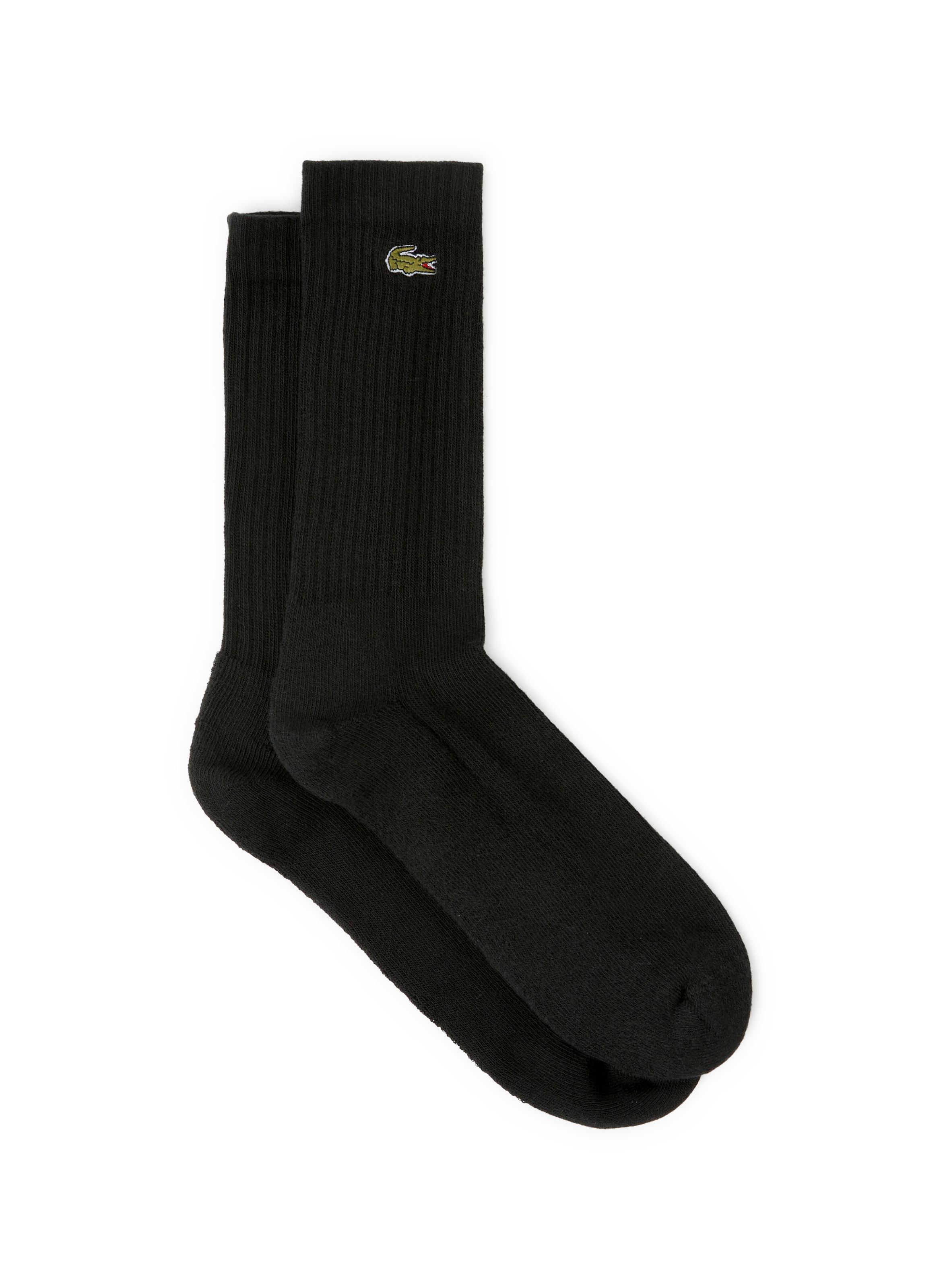 Set of 3 pairs of knee-high socks LACOSTE Black