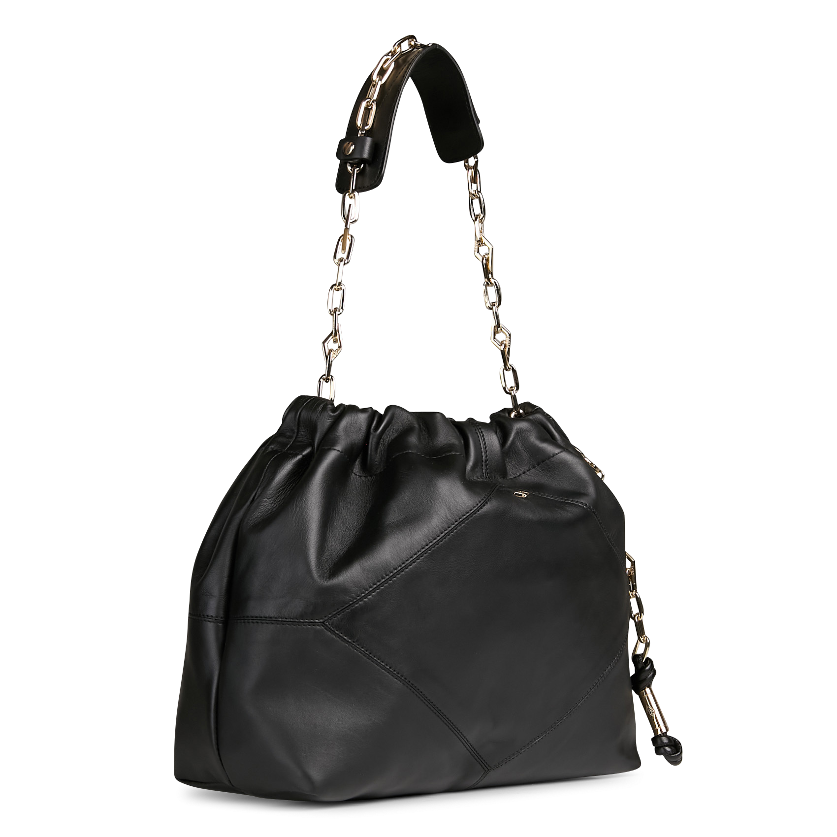Sac porté épaule froissé june tote BA&SH Noir