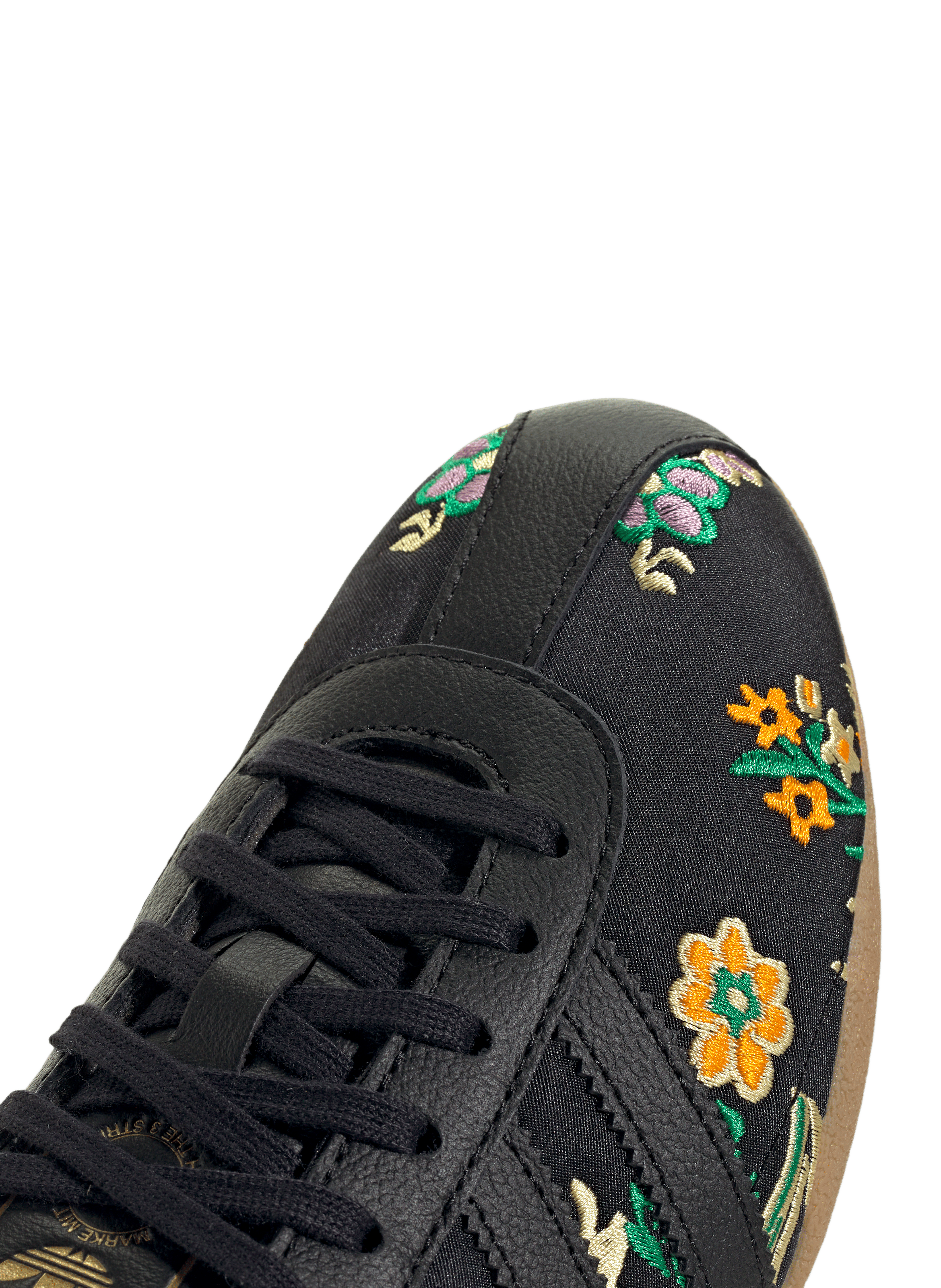 Embroidered floral sneakers ADIDAS Black