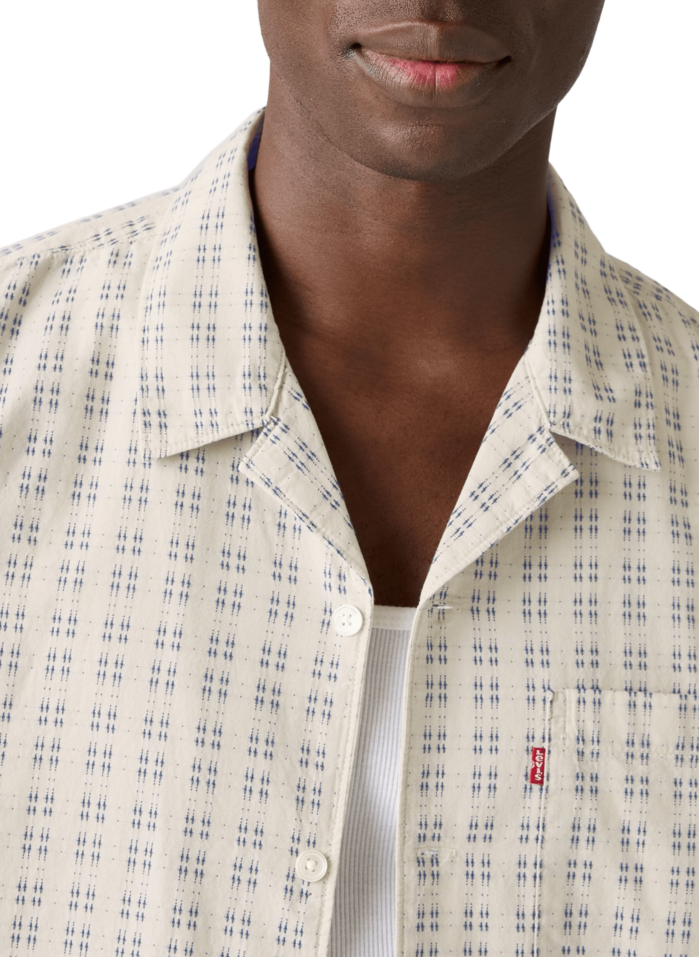 Cropped patterned shirt LEVI'S Beige