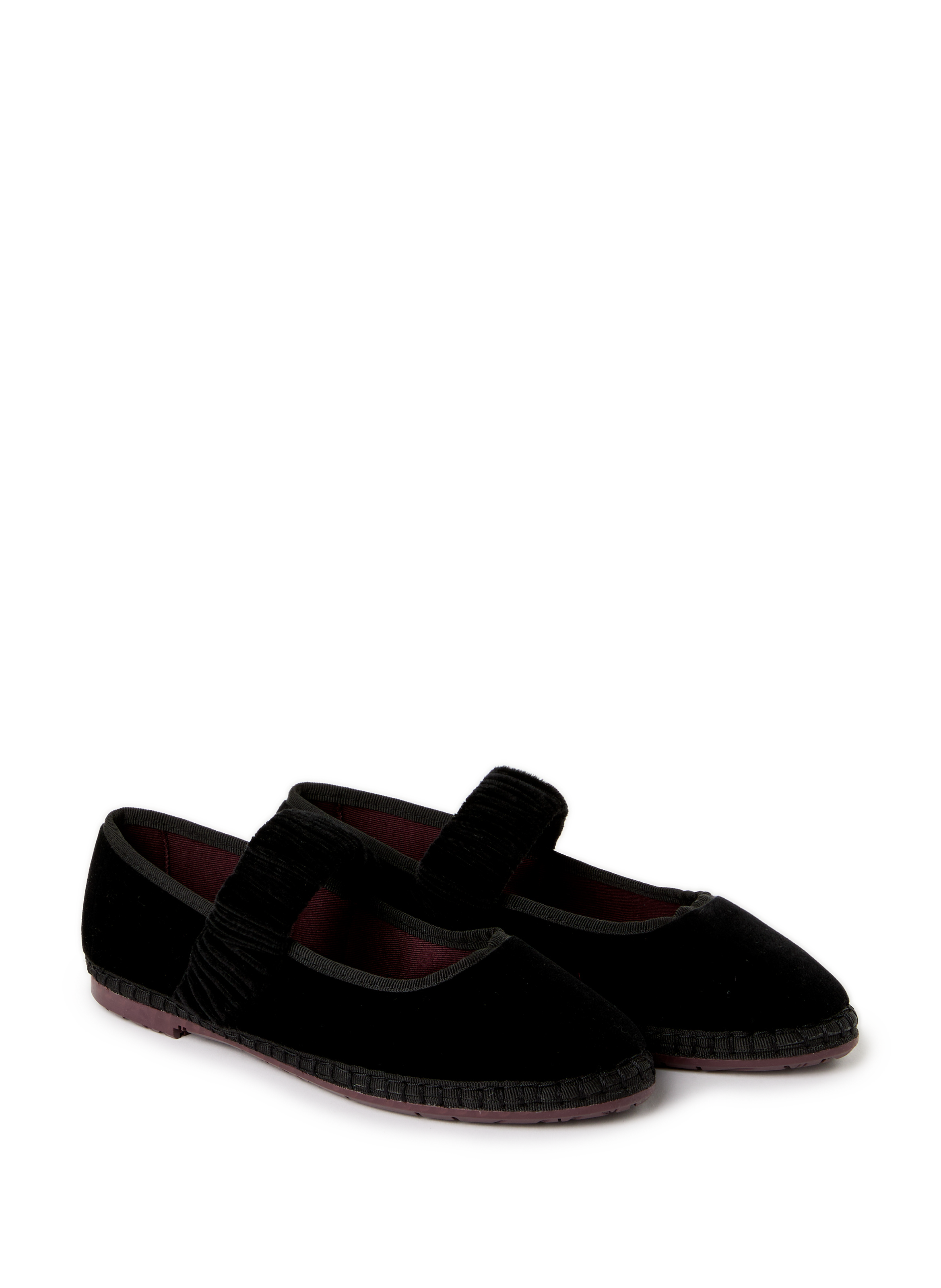 Ballerines en coton mélangé FLABELUS Noir