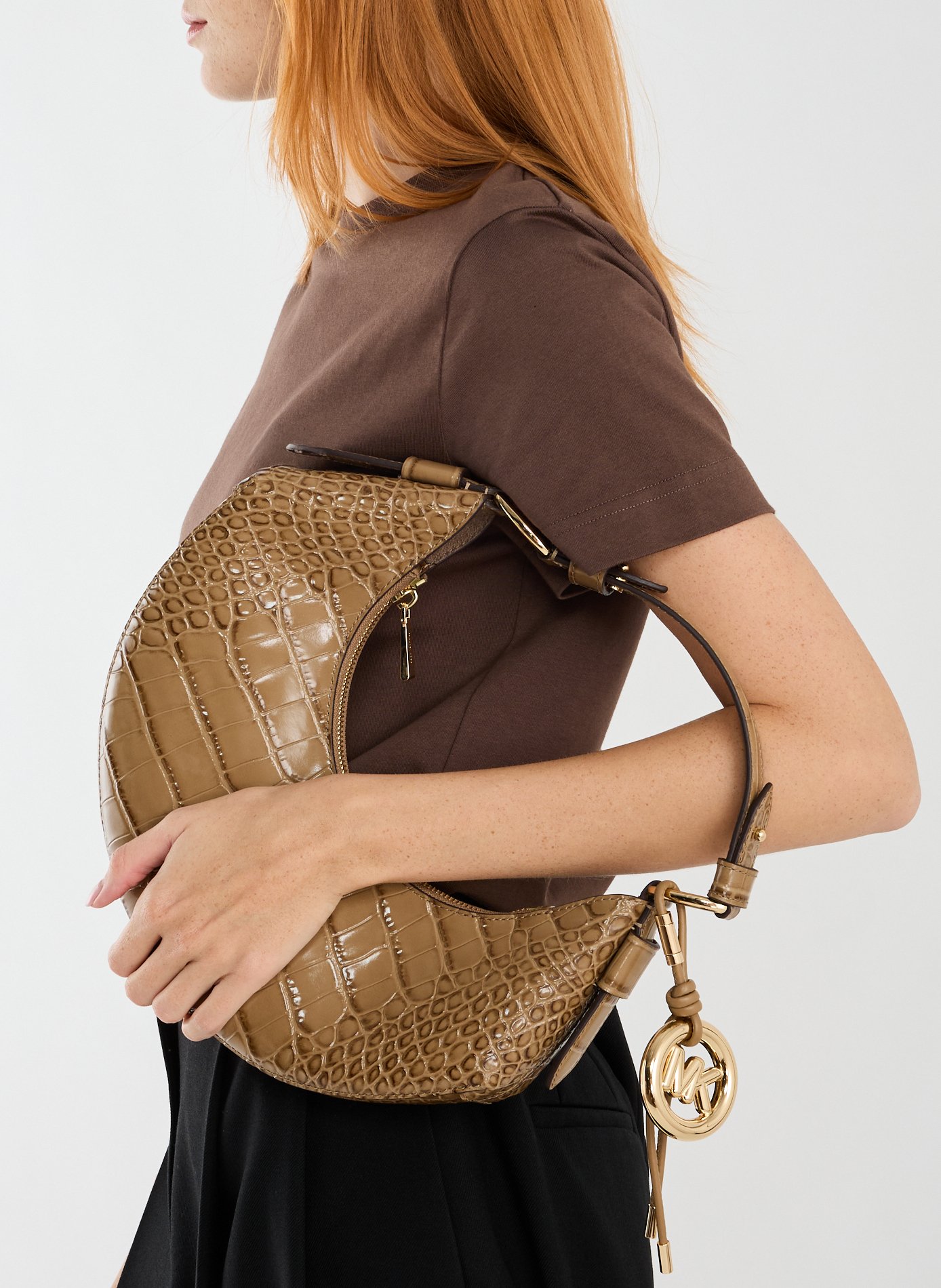 Sac à main texturé Koa en cuir  MICHAEL KORS Marron