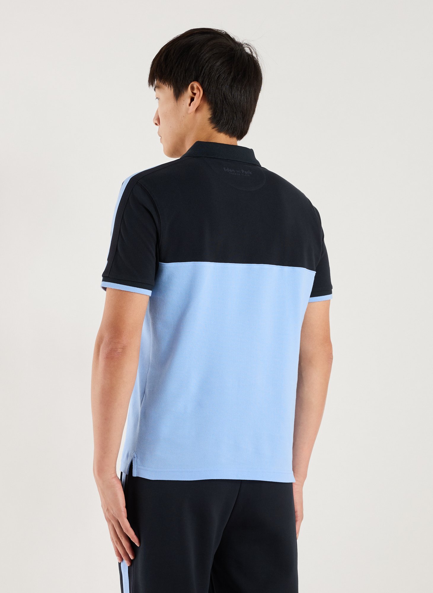 Two-tone cotton Polo Shirt EDEN PARK Multicolour