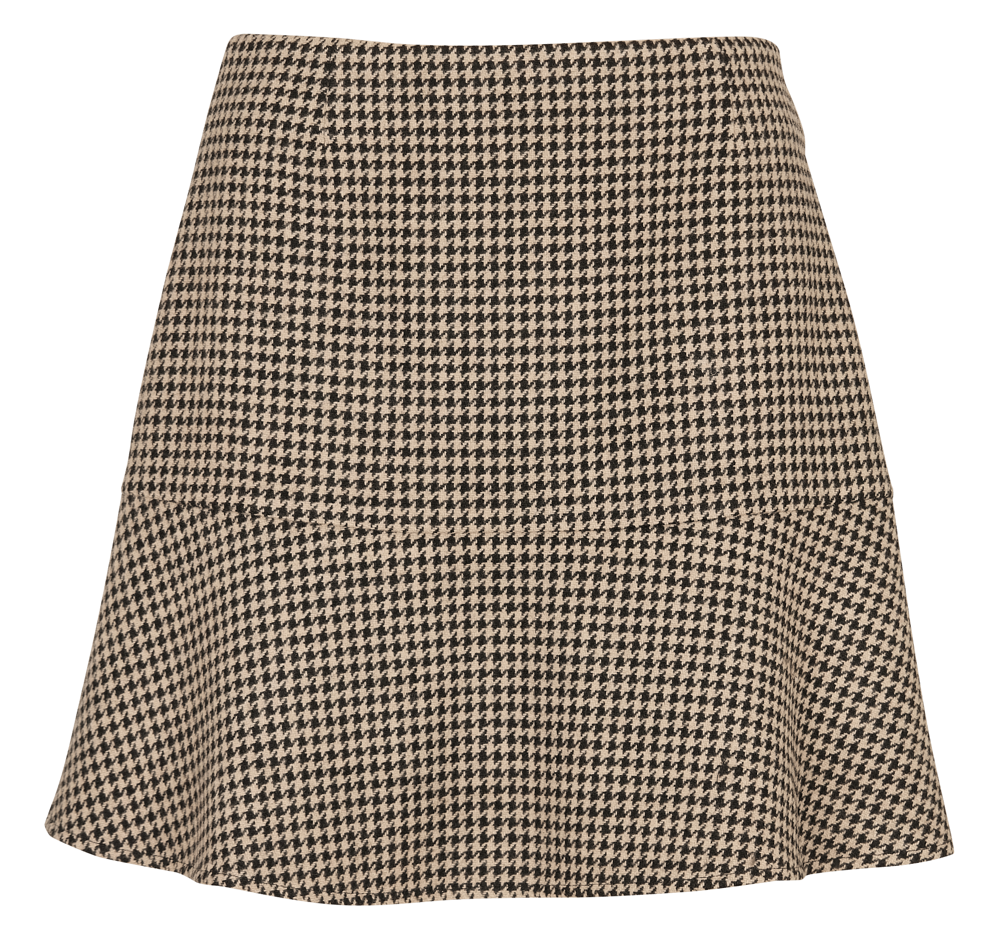 Jupe courte à motifs en laine mélangée IKKS Beige