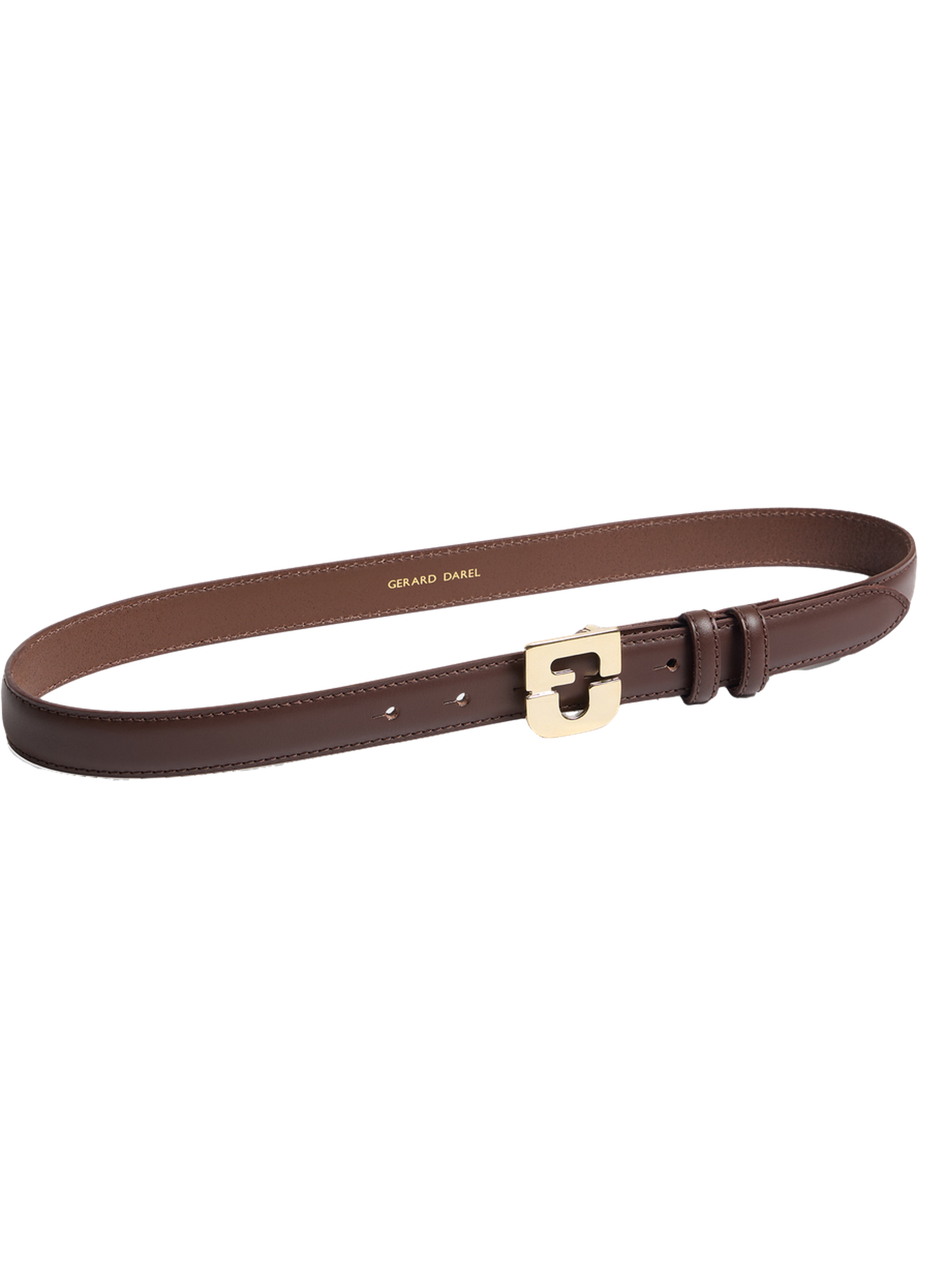 Ceinture signature en cuir - le lauren GERARD DAREL Marron