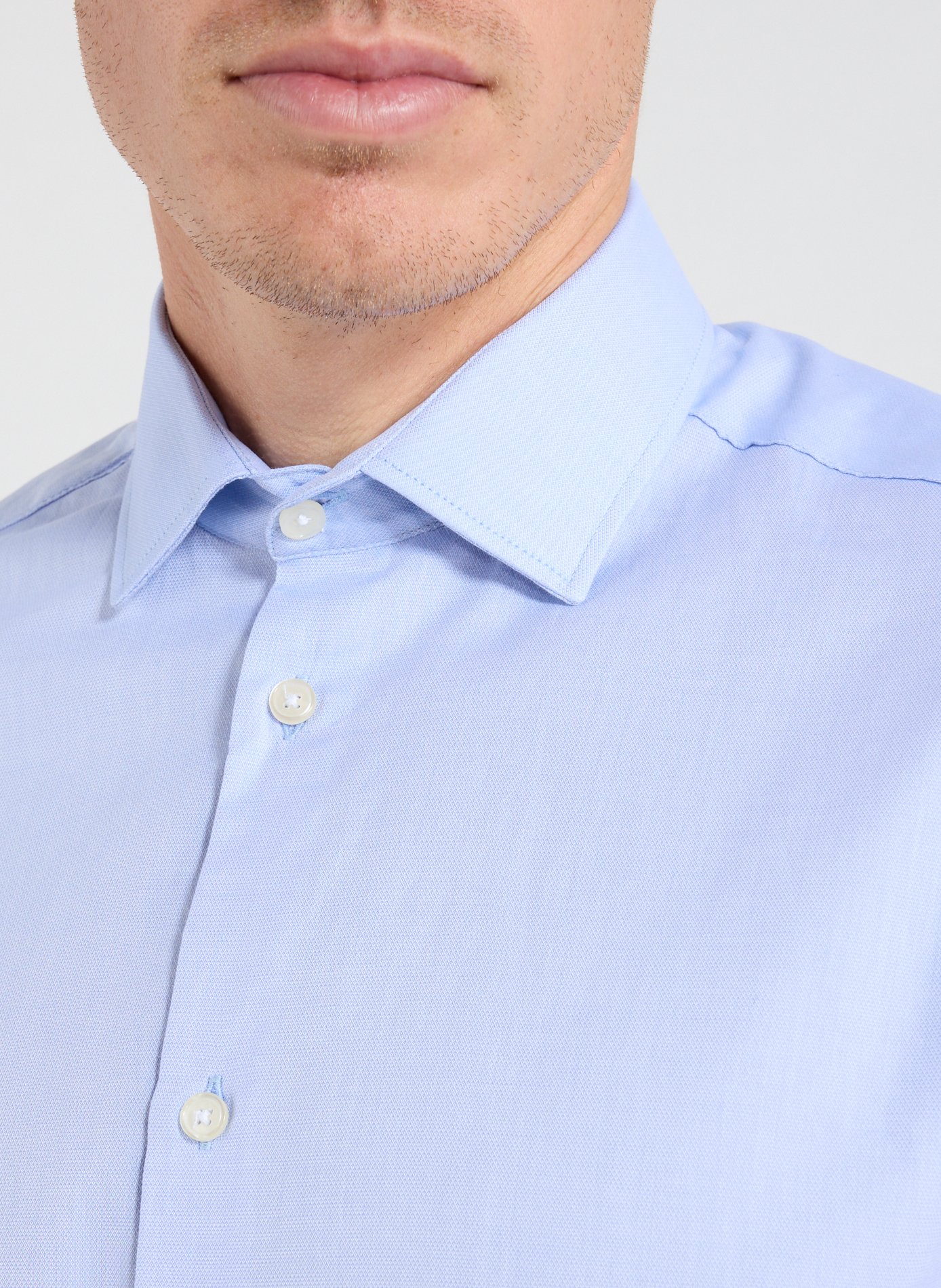 Straight Goot cotton shirt AU PRINTEMPS PARIS Blue