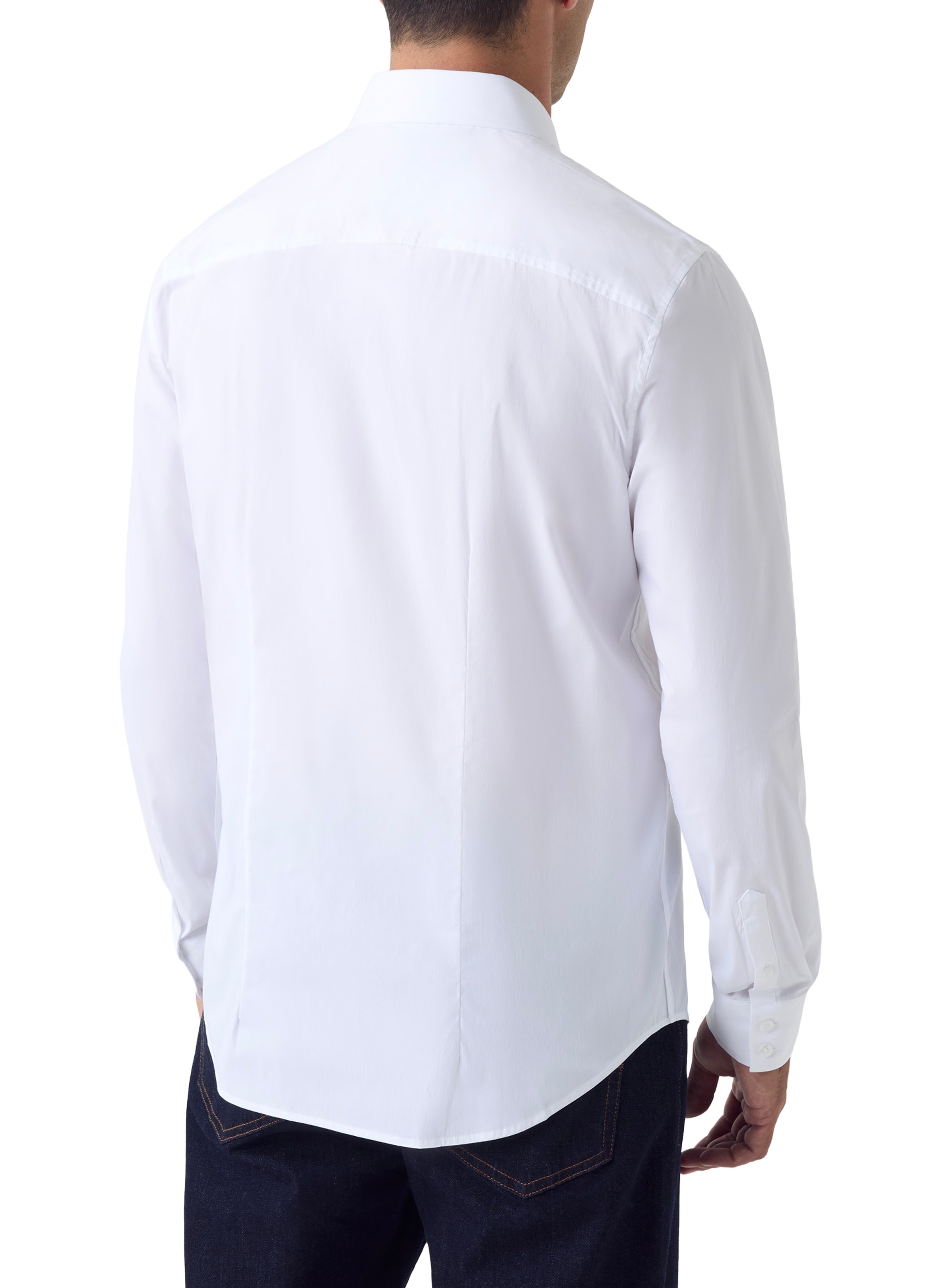 Straight cotton blend Shirt GUESS White