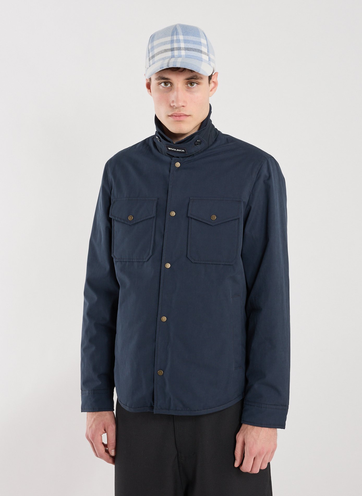 WOOLRICH Surchemise droite col classique Bleu