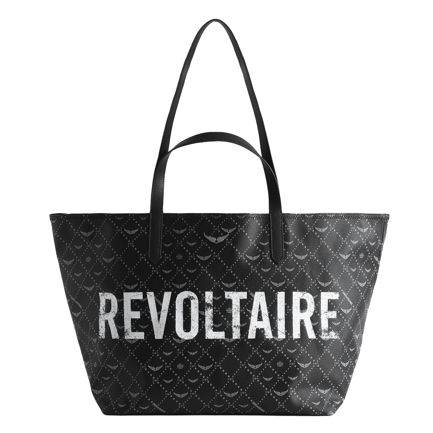 Sac cabas en toile monogramme z shopper xl ZADIG&VOLTAIRE Noir
