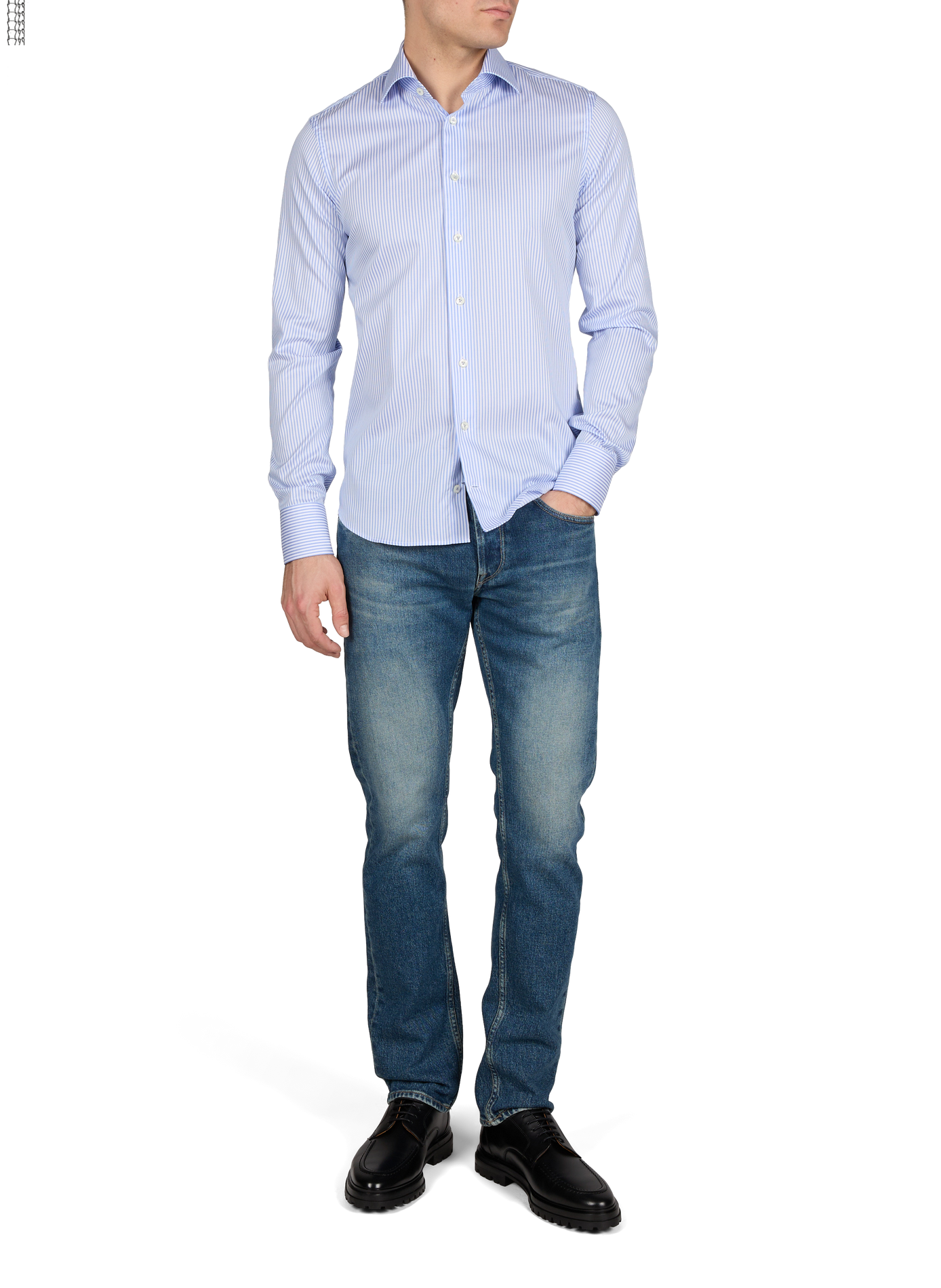 Straight-cut cotton-blend jeans REPLAY Blue