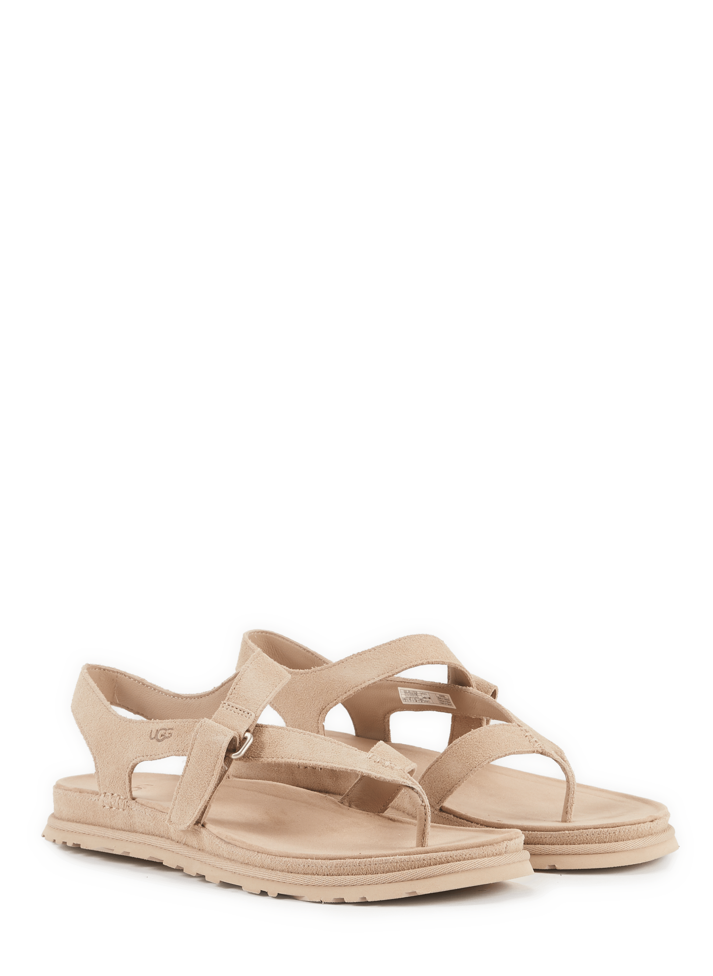Sandales GoldenGaze Toe Post en cuir suédé UGG Beige