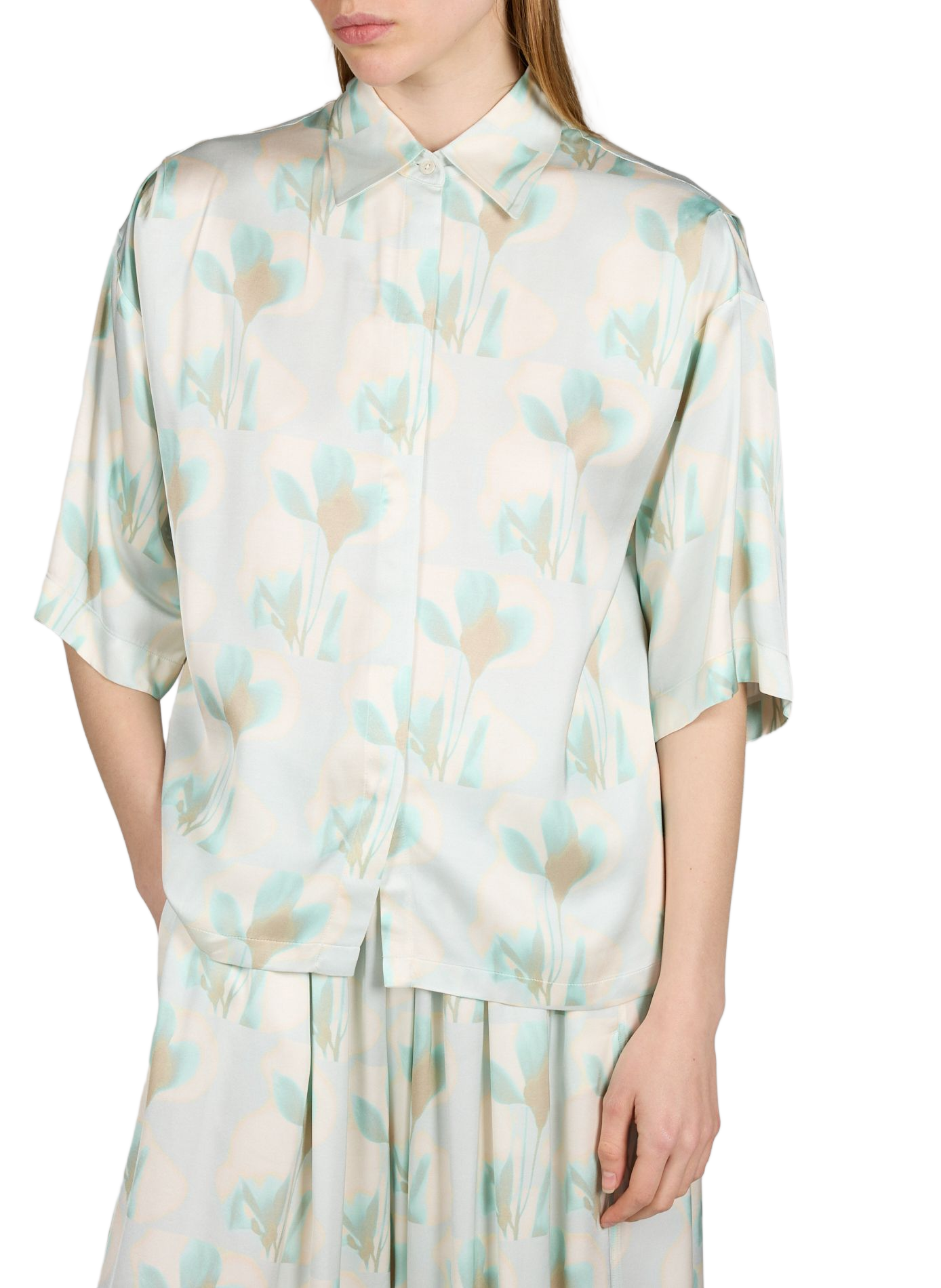 Chemise fleurie à manches courtes BOSS Multicolore