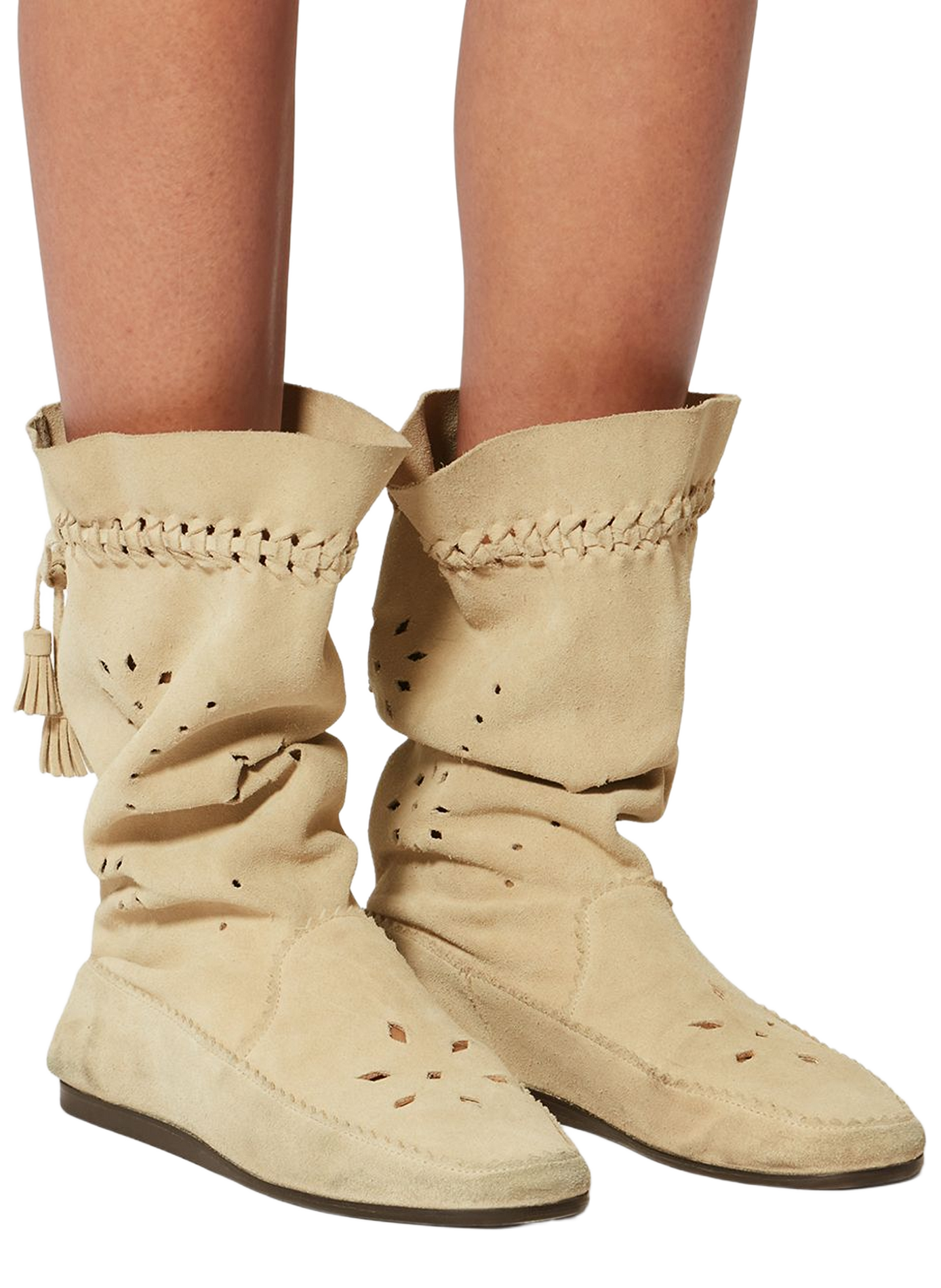 Soft suede calf Welky boots ISABEL MARANT Beige