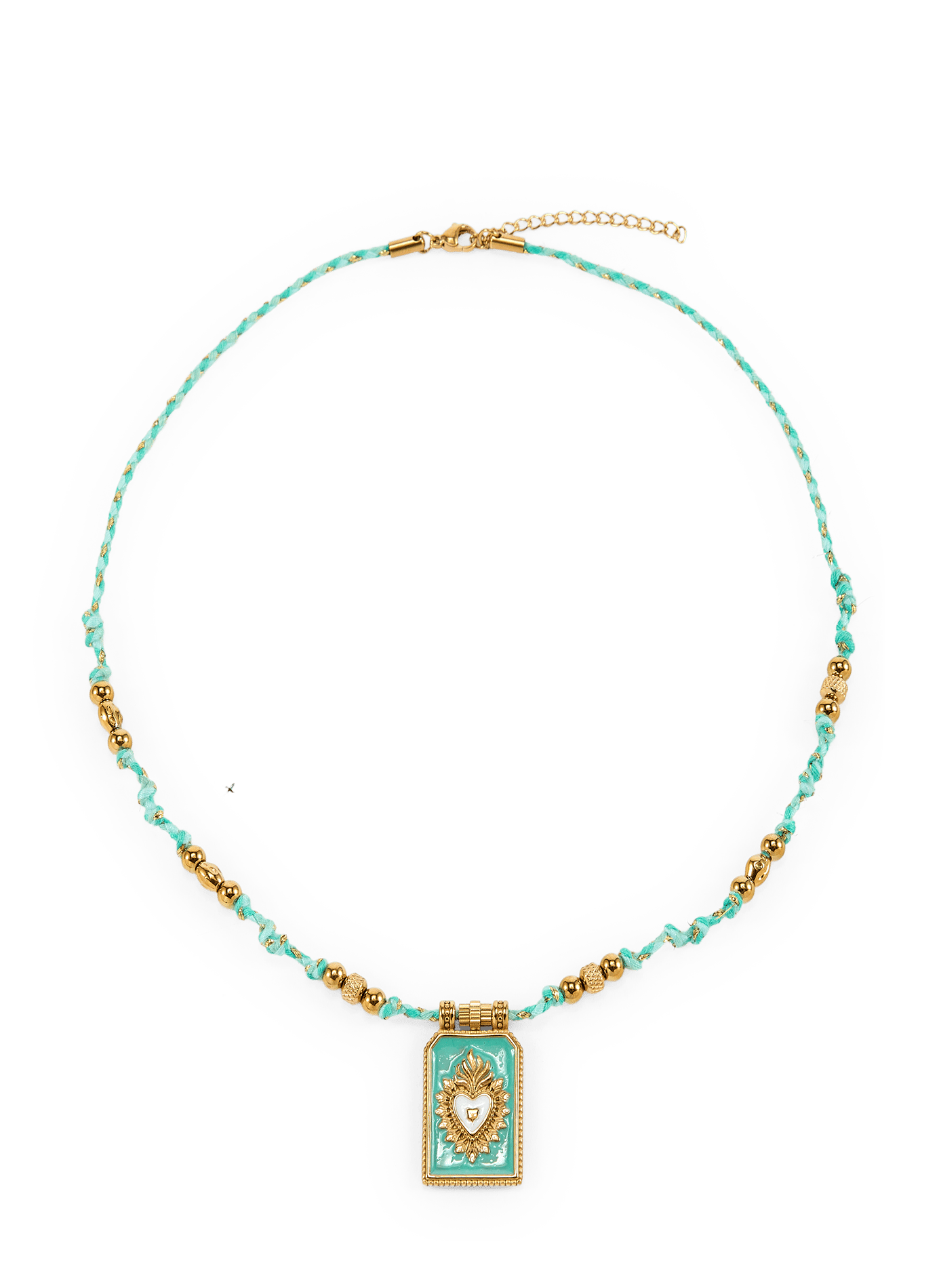 Collier à pendentif en coton mélangé AU PRINTEMPS PARIS Vert