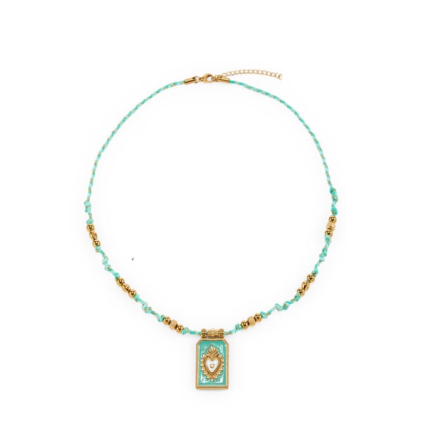 Collier à pendentif en coton mélangé Collier à pendentif en coton mélangé
