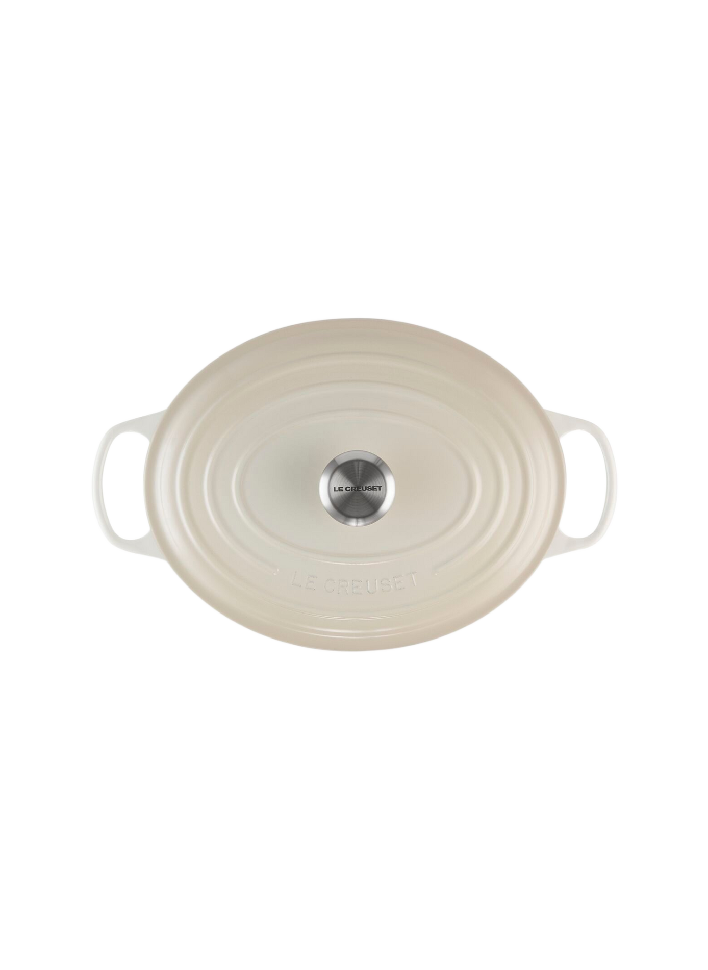 Ovale gusseiserner Schmortopf mit Emaillebeschichtung LE CREUSET Beige