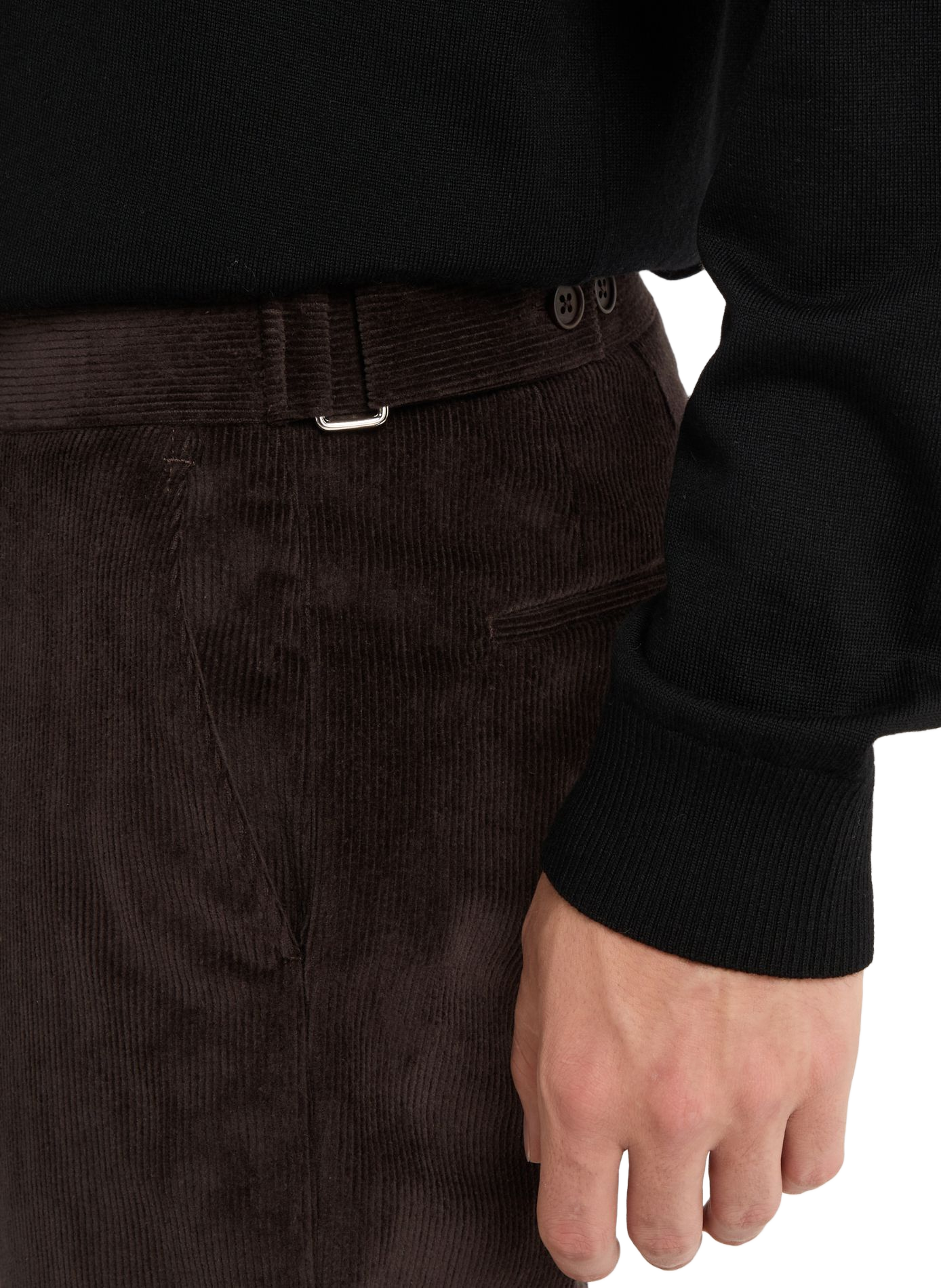 Pantalon Ilene en velours côtelé de coton SAISON 1865 Bleu