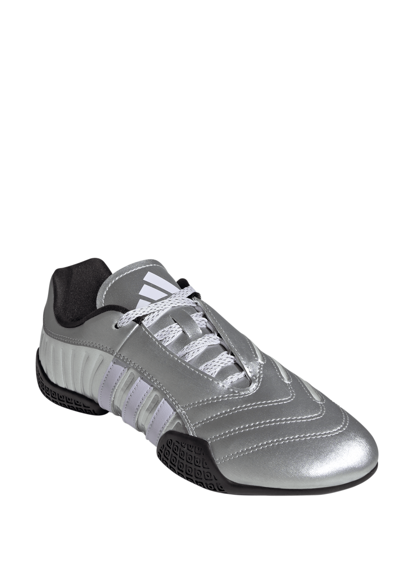 Baskets Taekwondo en cuir mélangé ADIDAS Argent