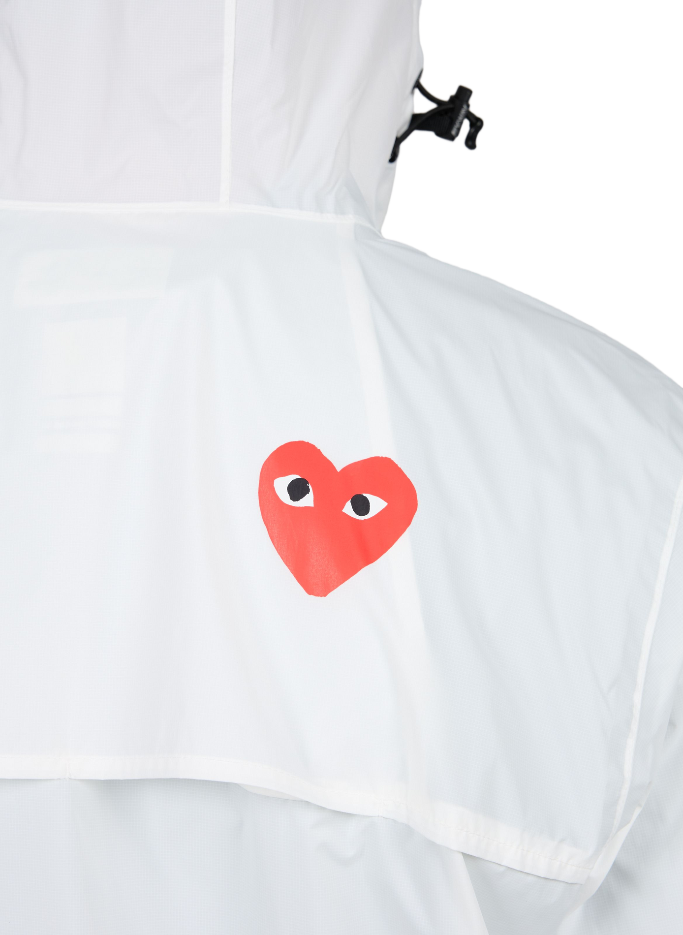Veste légère à patch cœur COMME DES GARCONS PLAY Blanc