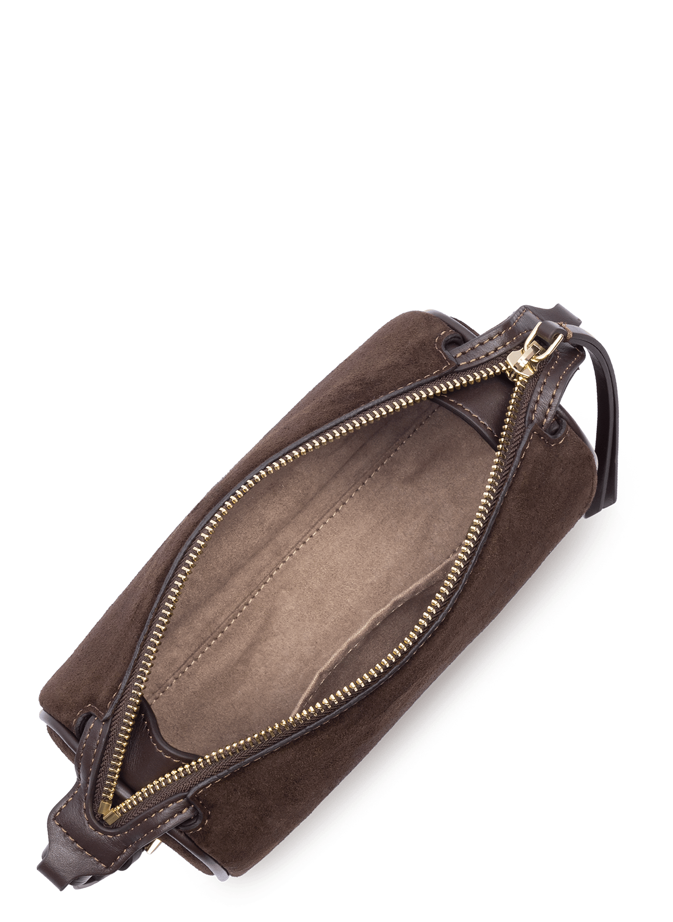 Petit sac rectangle - suède | Marron LANCASTER Femme