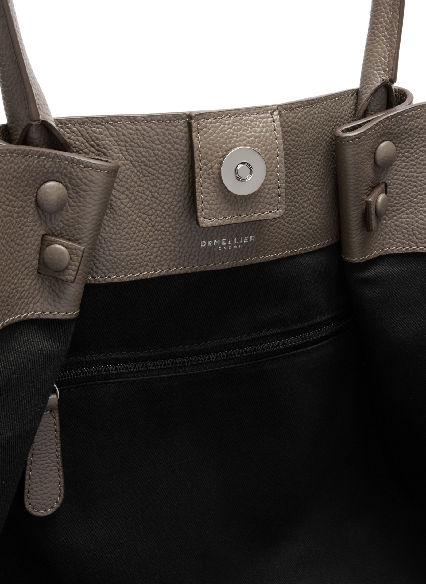 Sac à main New York en cuir DEMELLIER LONDON Marron
