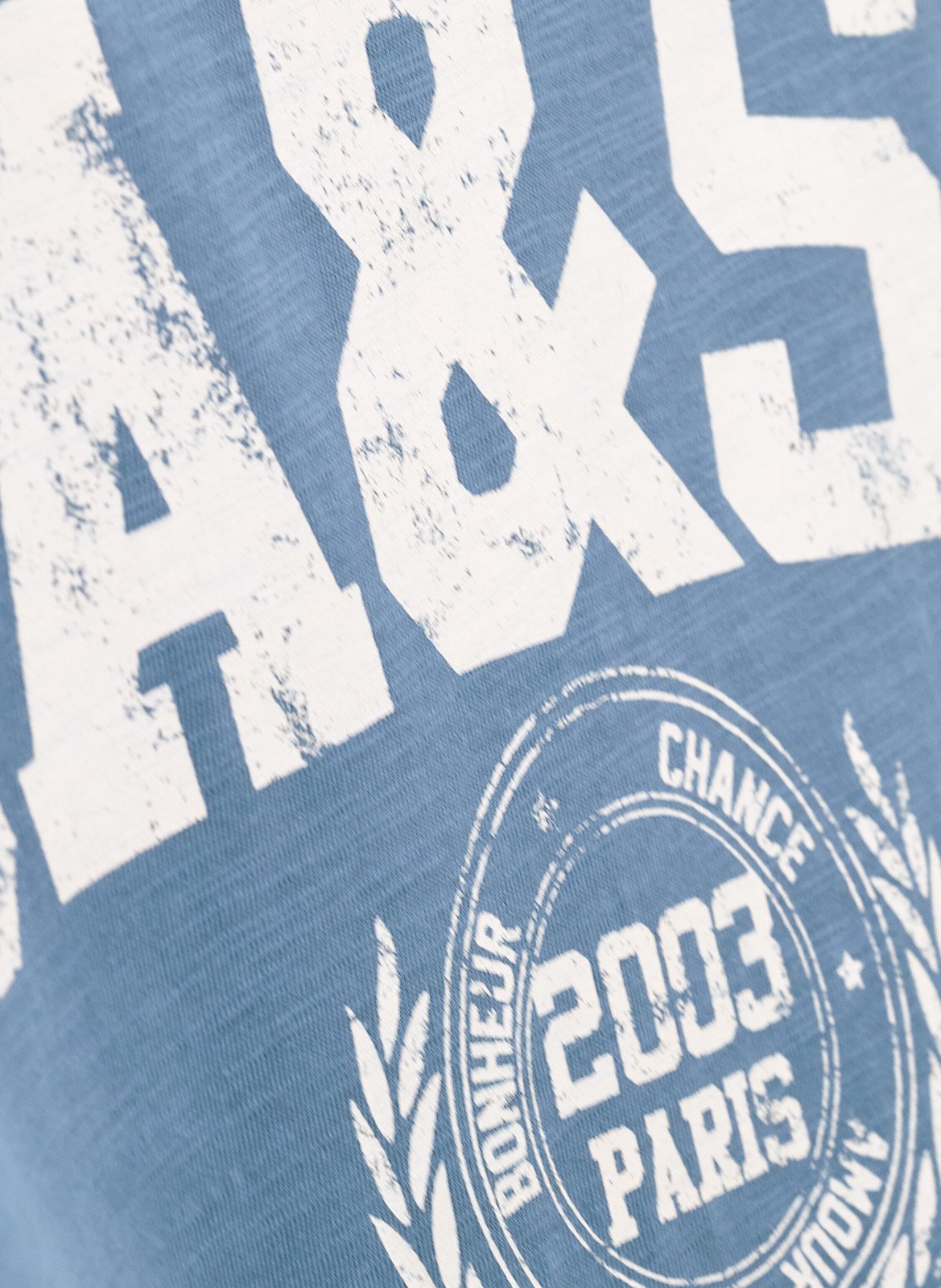 Midi-jurk met ronde hals en print Civia | Blauw BA&SH Dames