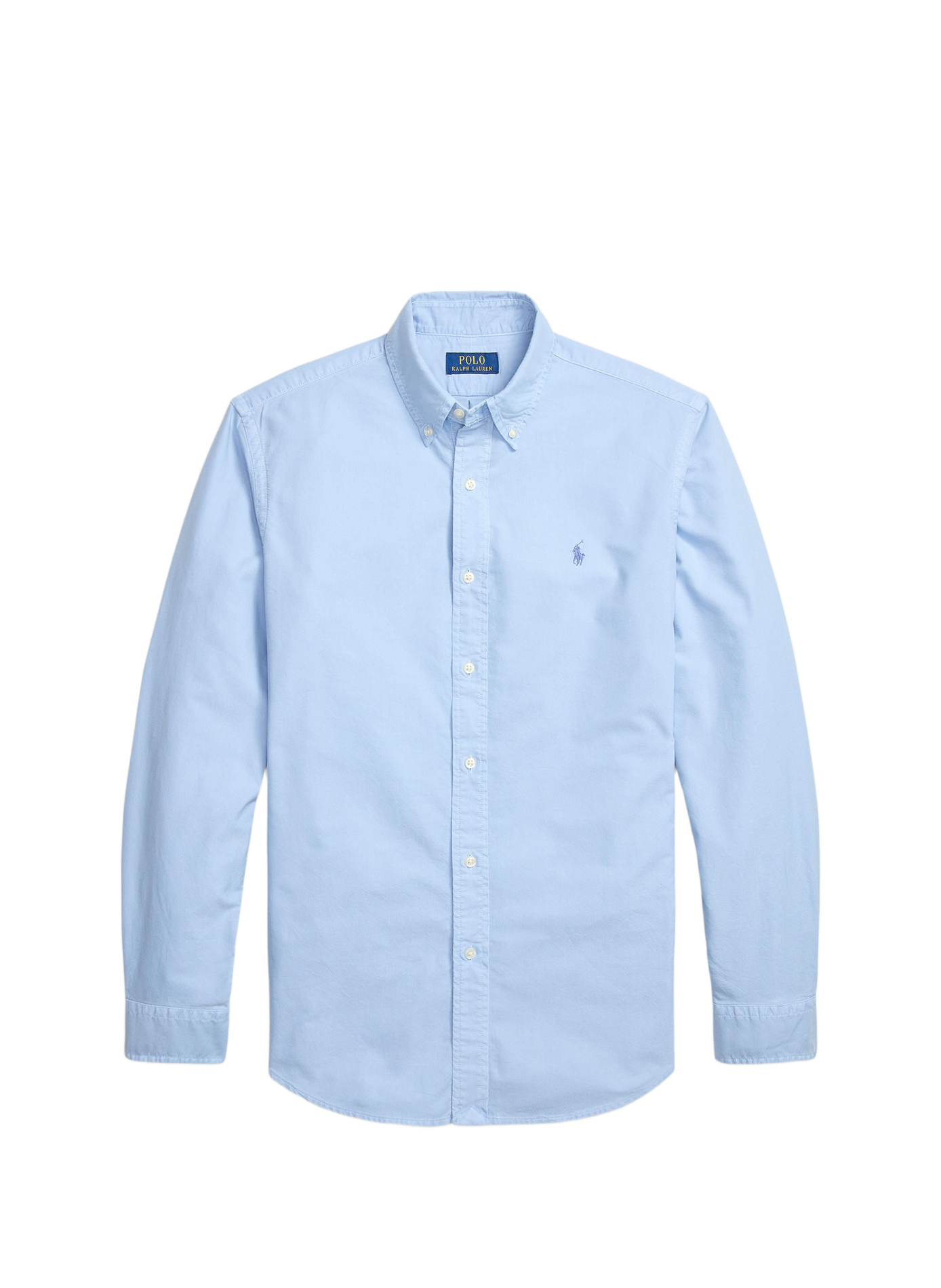 Long-sleeved cotton shirt CHEM. ML CUSTOM FIT [10936] Chambray blue