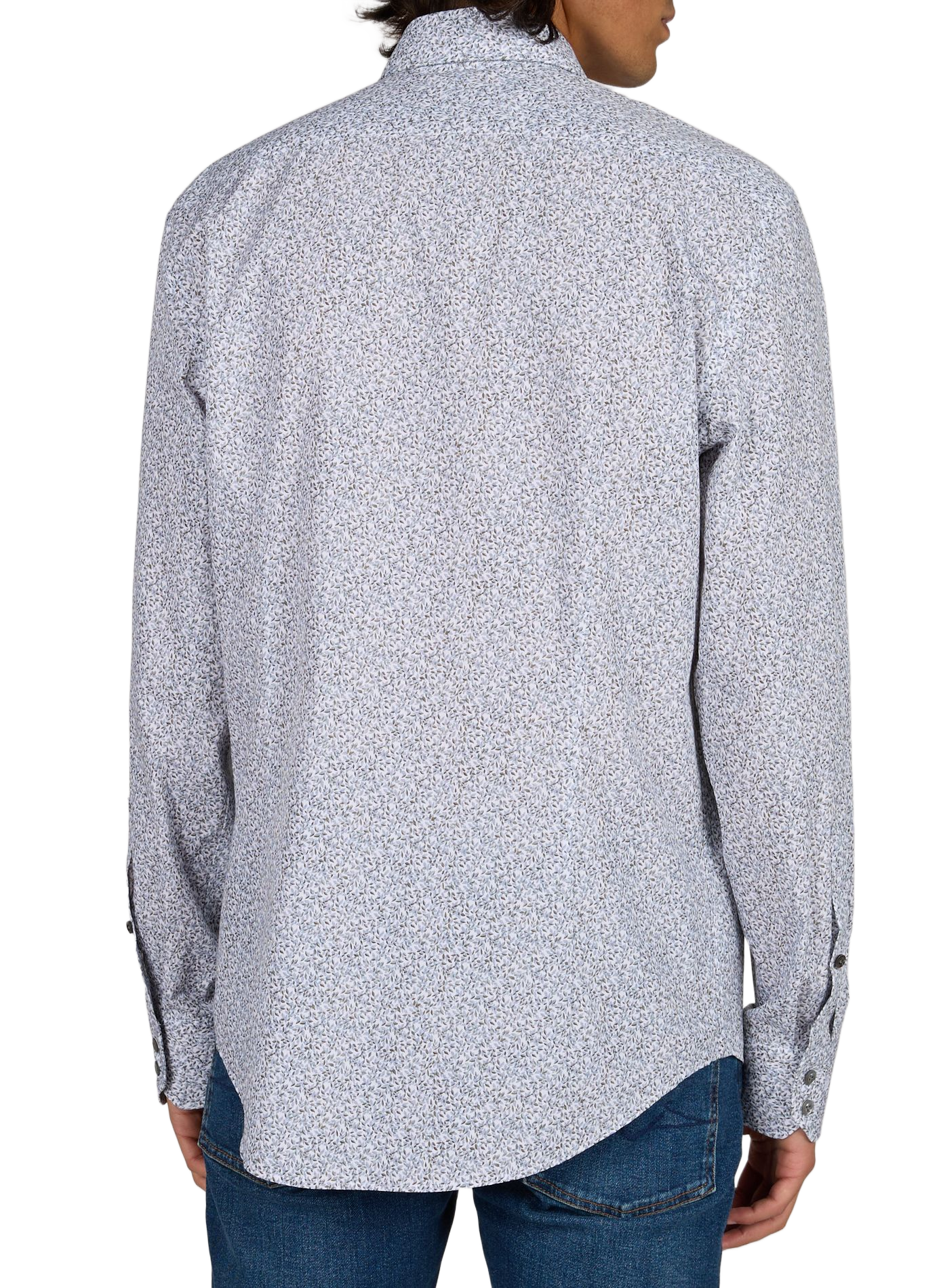 Printed cotton shirt VAN LAACK Grey