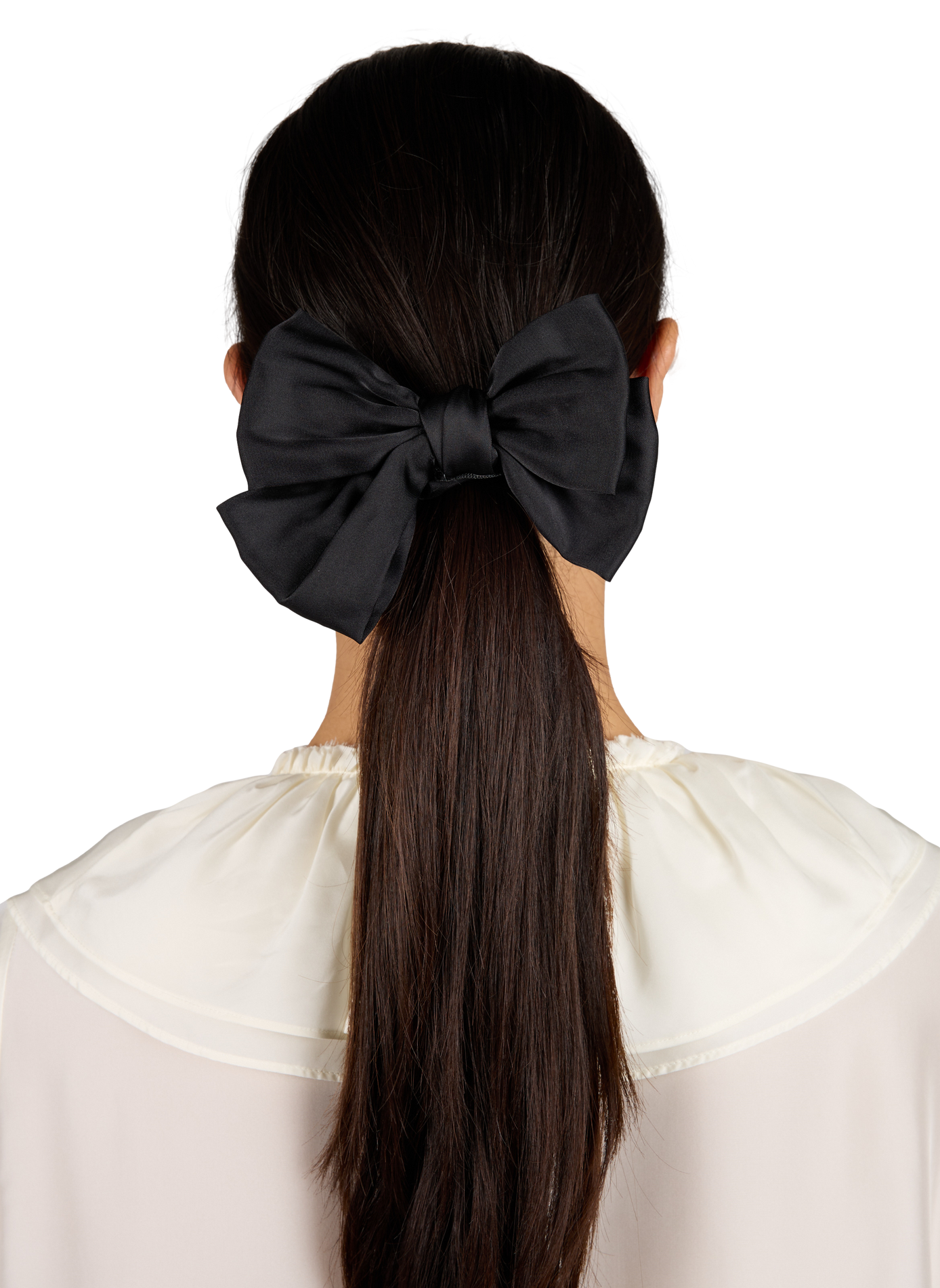 Barrette noeud papillon AU PRINTEMPS PARIS Noir
