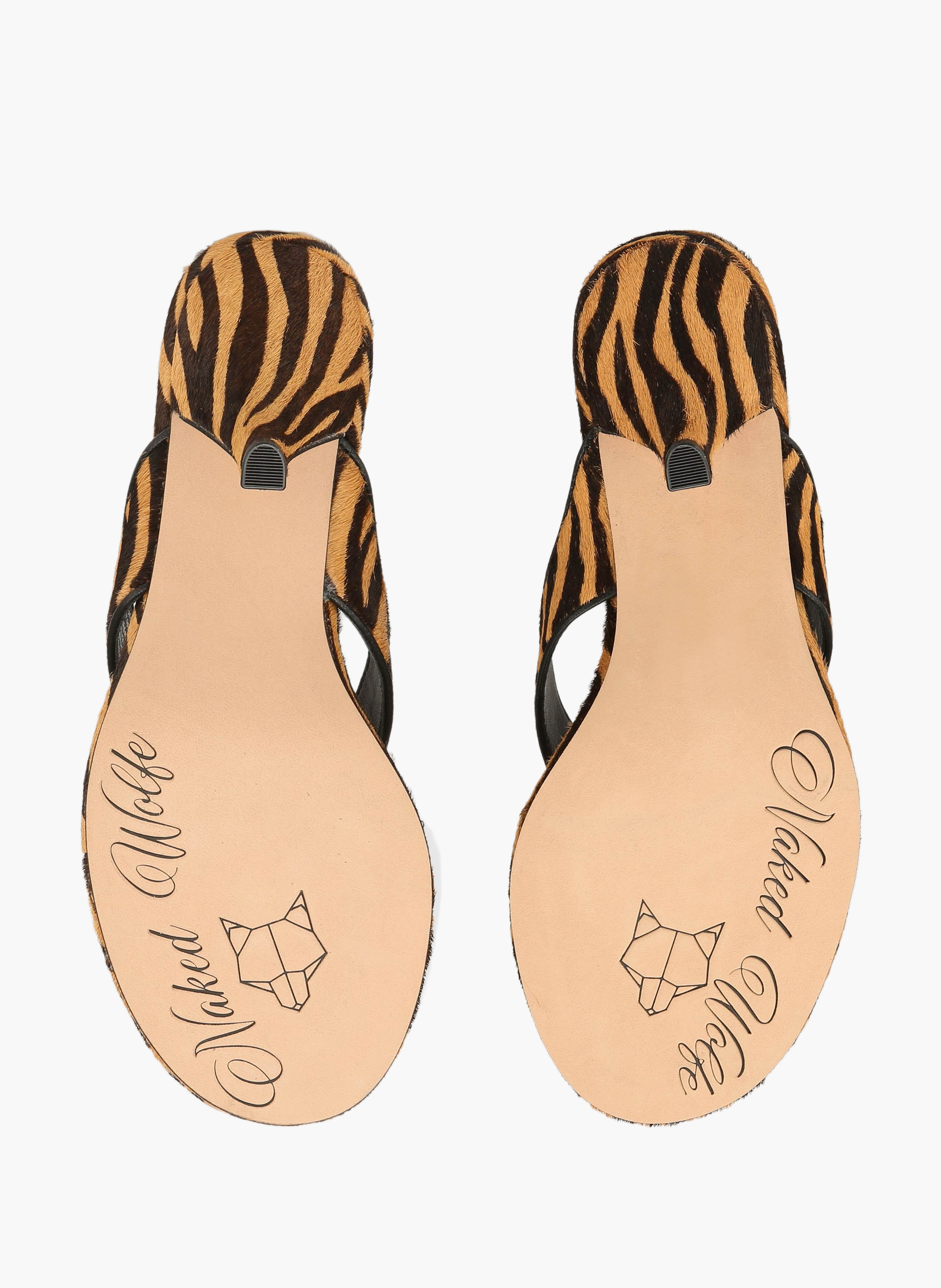 Marley Absatzschuhe aus Kalbsfellleder NAKED WOLFE Gestreift