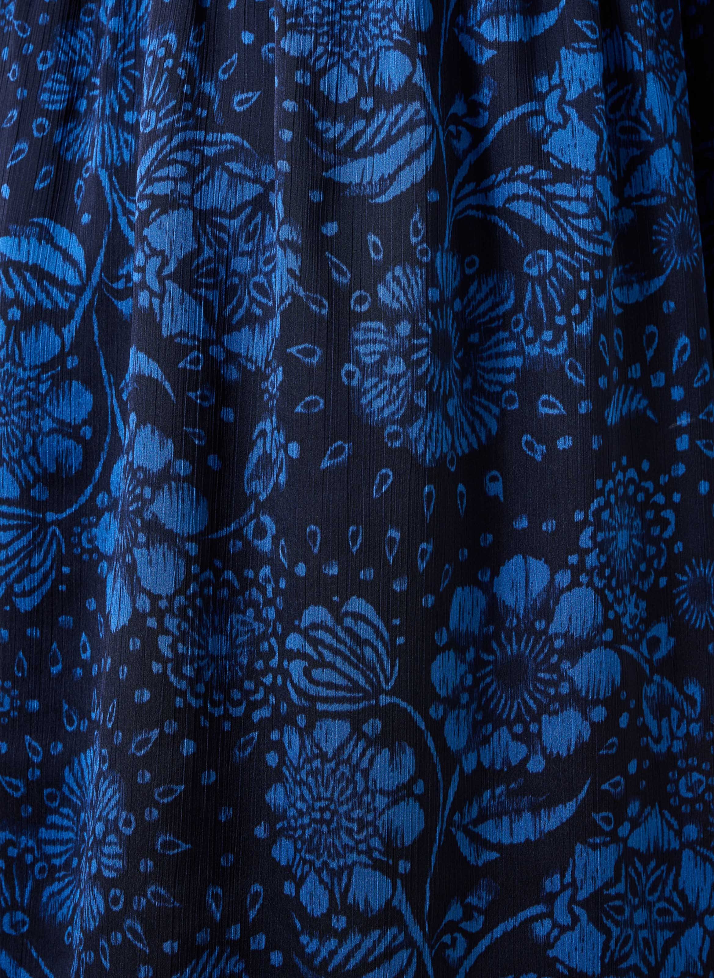 Losvallende jurk met bloemenprint LA FEE MARABOUTEE Blauw
