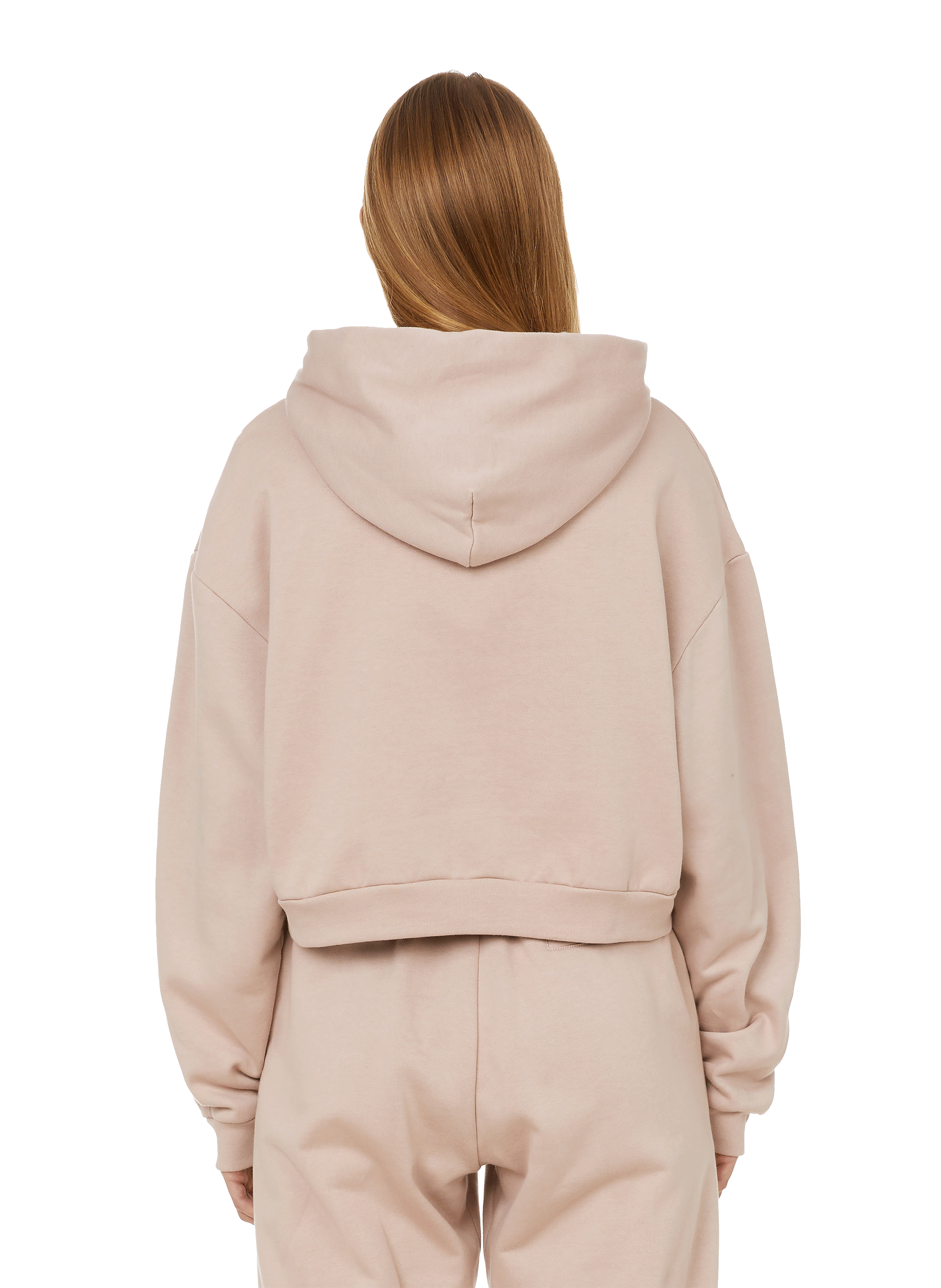 Bio-Baumwoll-Crop-Hoodie THE SOCIAL SUNDAY Rosa