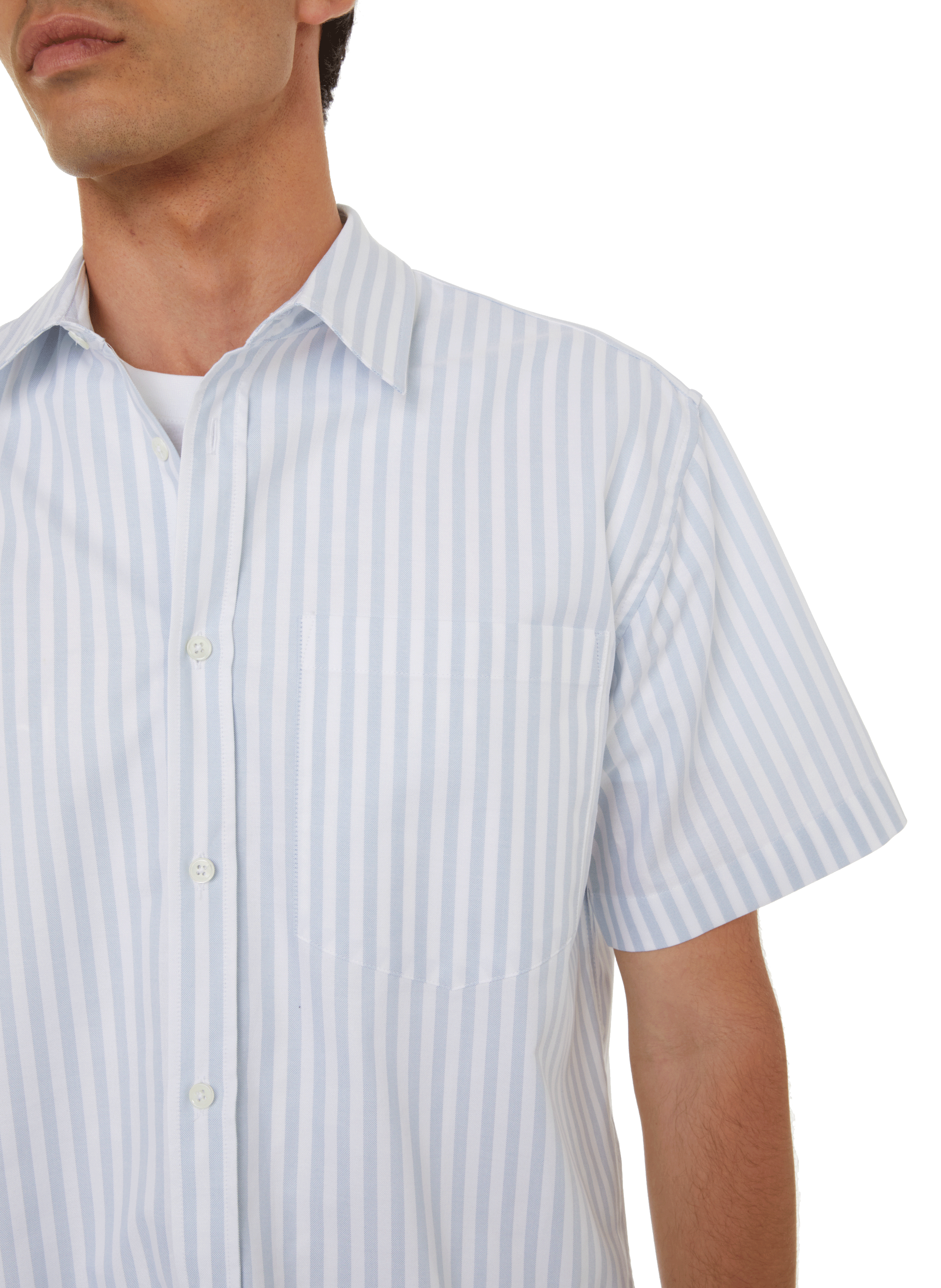 Borge striped cotton shirt EDITIONS 102 Blue