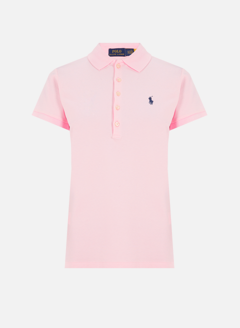 قميص Polo من القطن باللون الوردي RALPH LAUREN 