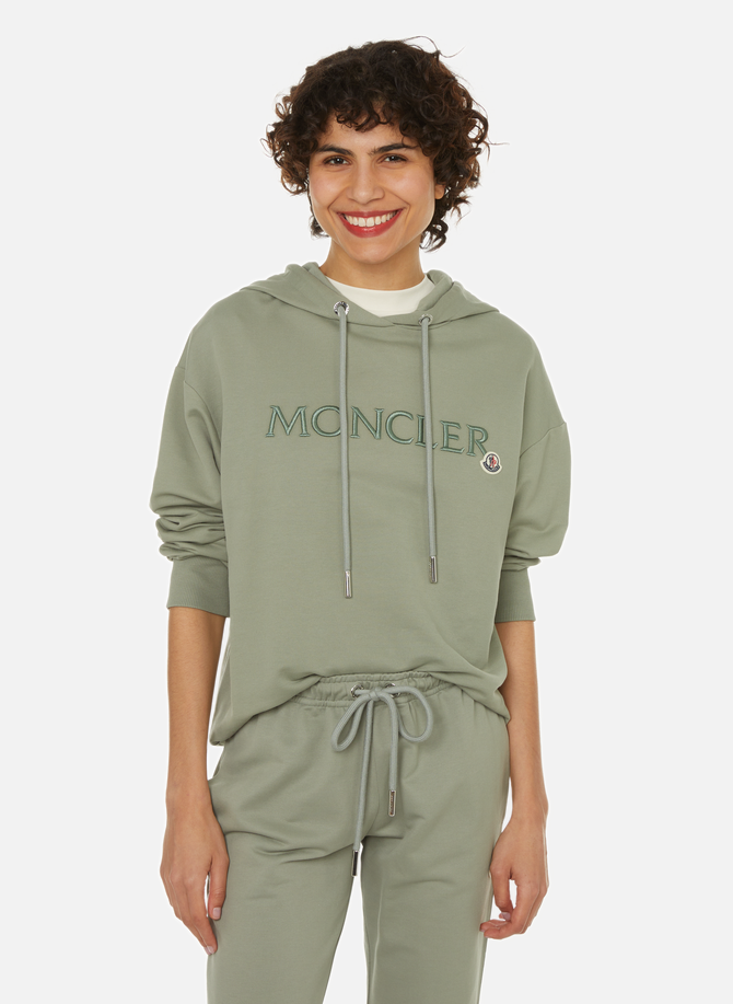 Organic cotton-blend hoodie with logo MONCLER