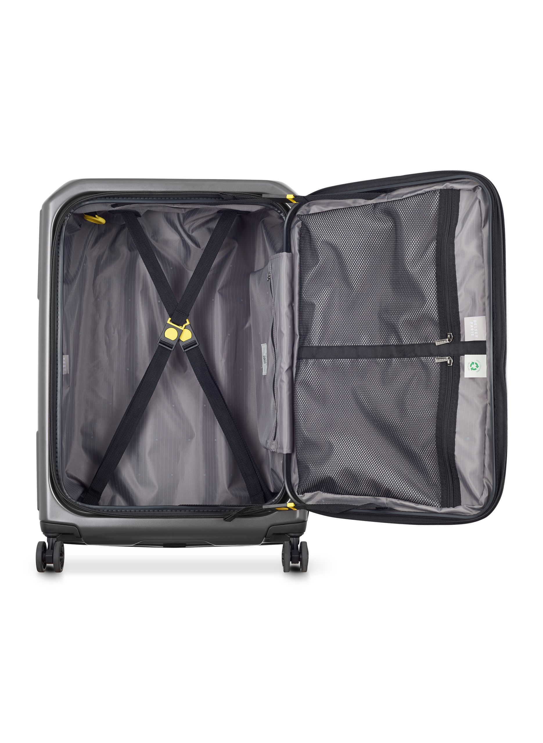 Valise soute rigide taille l - securitime zip DELSEY PARIS Gris