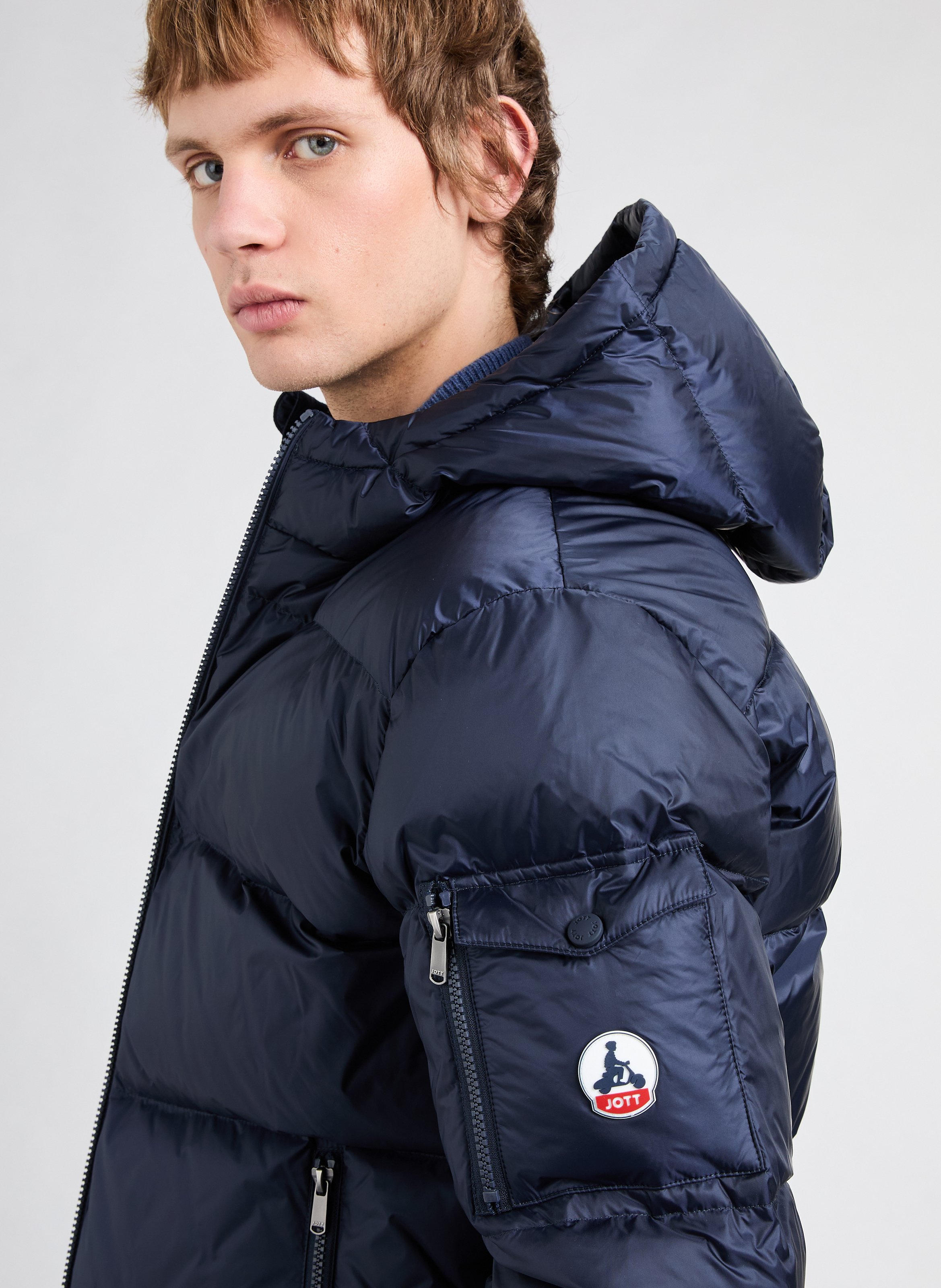 Padded down jacket JOTT Blue