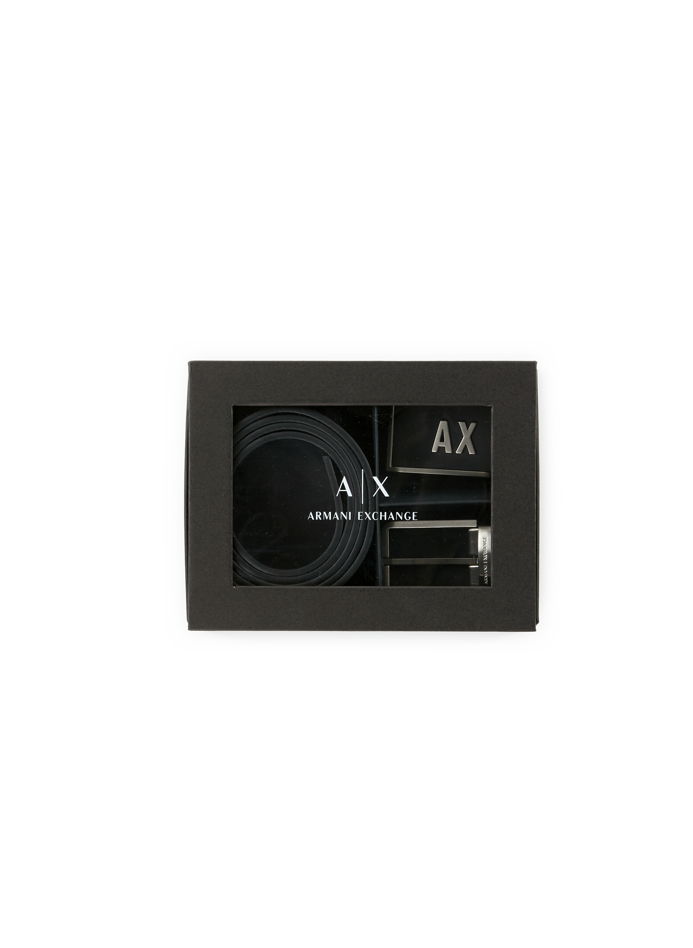 Leather belt with 2 buckles ARMANI EXCHANGE Multicolour