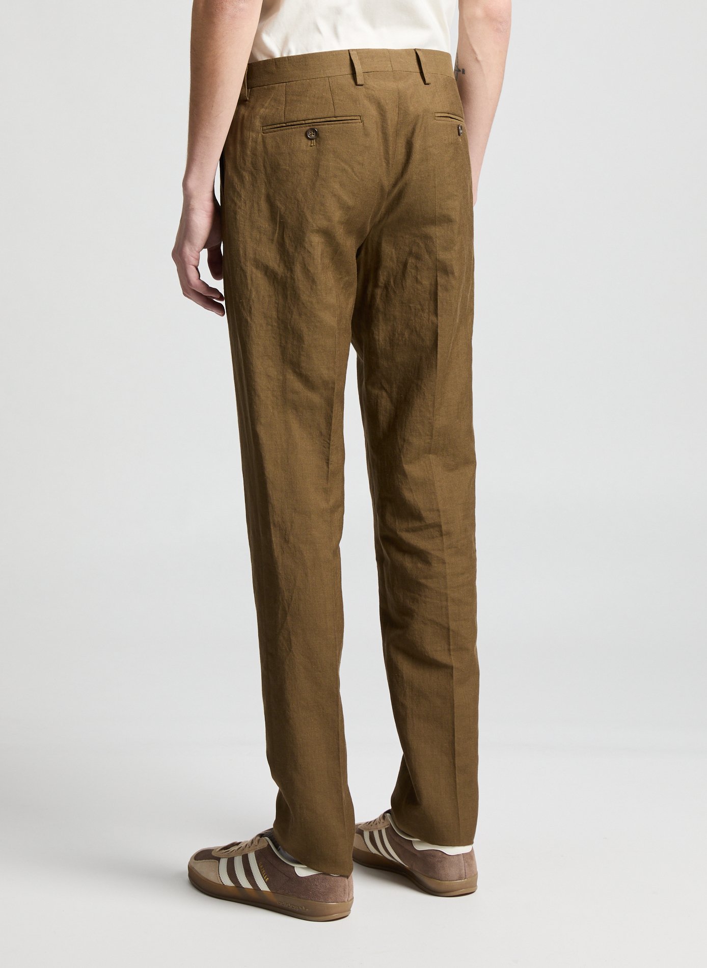 Linen Flin Shirt AU PRINTEMPS PARIS Khaki