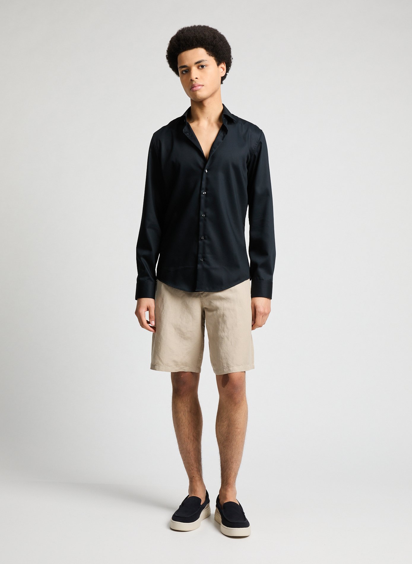 Chemise slim sans repassage SEIDENSTICKER Noir