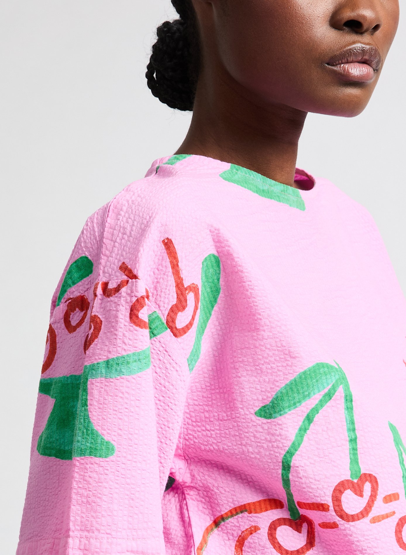 Top imprimé en coton BOBO CHOSES Rose