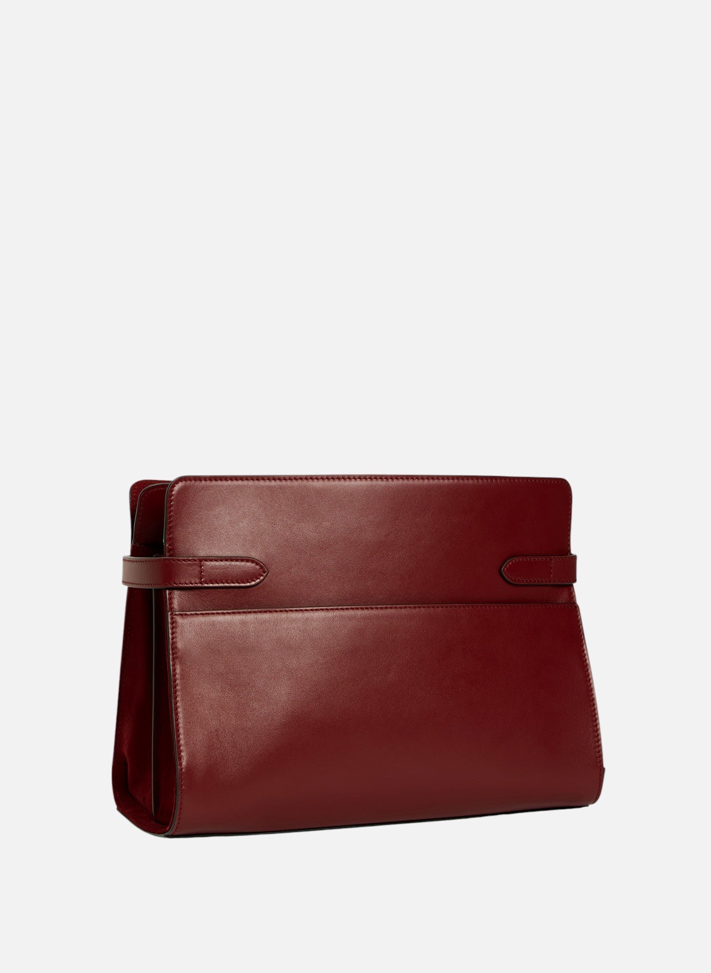 Sac porté épaule grand modèle emie en cuir lisse et nubuck LE TANNEUR Rouge