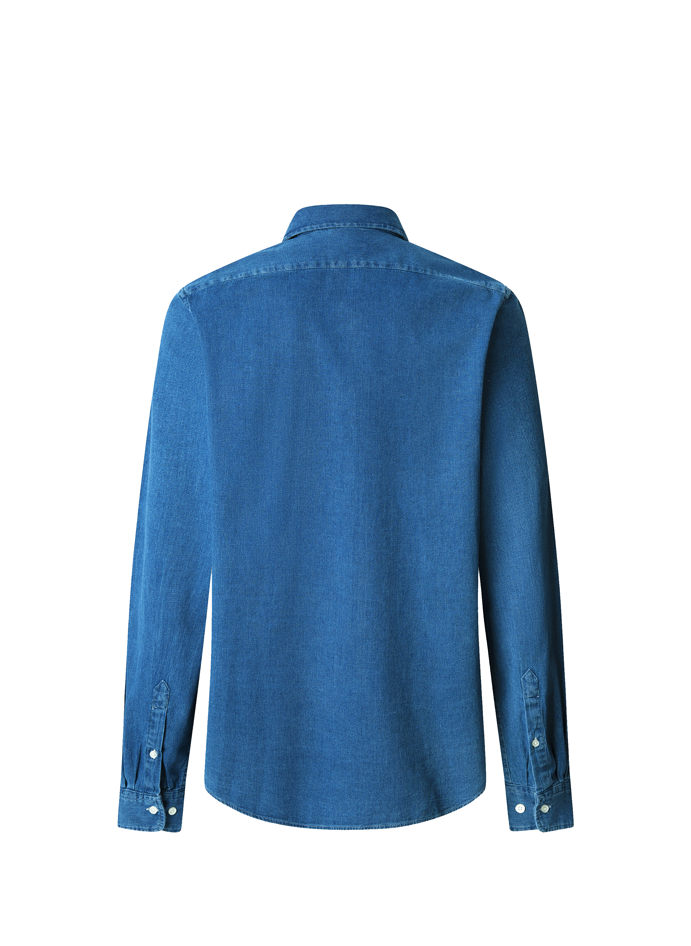 Woven cotton shirt Blue