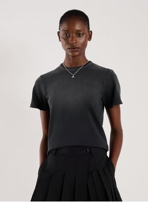 T-shirt à logo délavé HELMUT LANG T-shirt à logo délavé HELMUT LANG