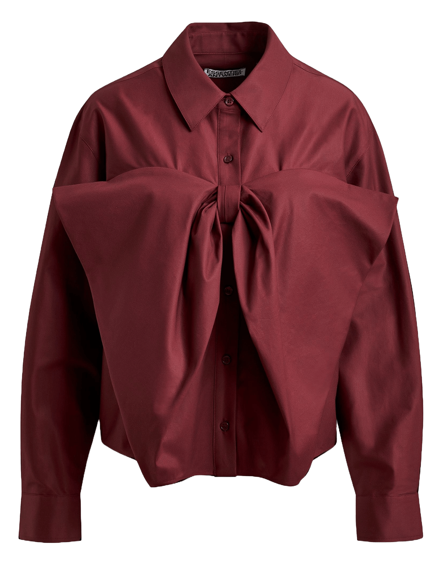 Chemise col classique en coton mélangé Ibow ESSENTIEL ANTWERP Rouge