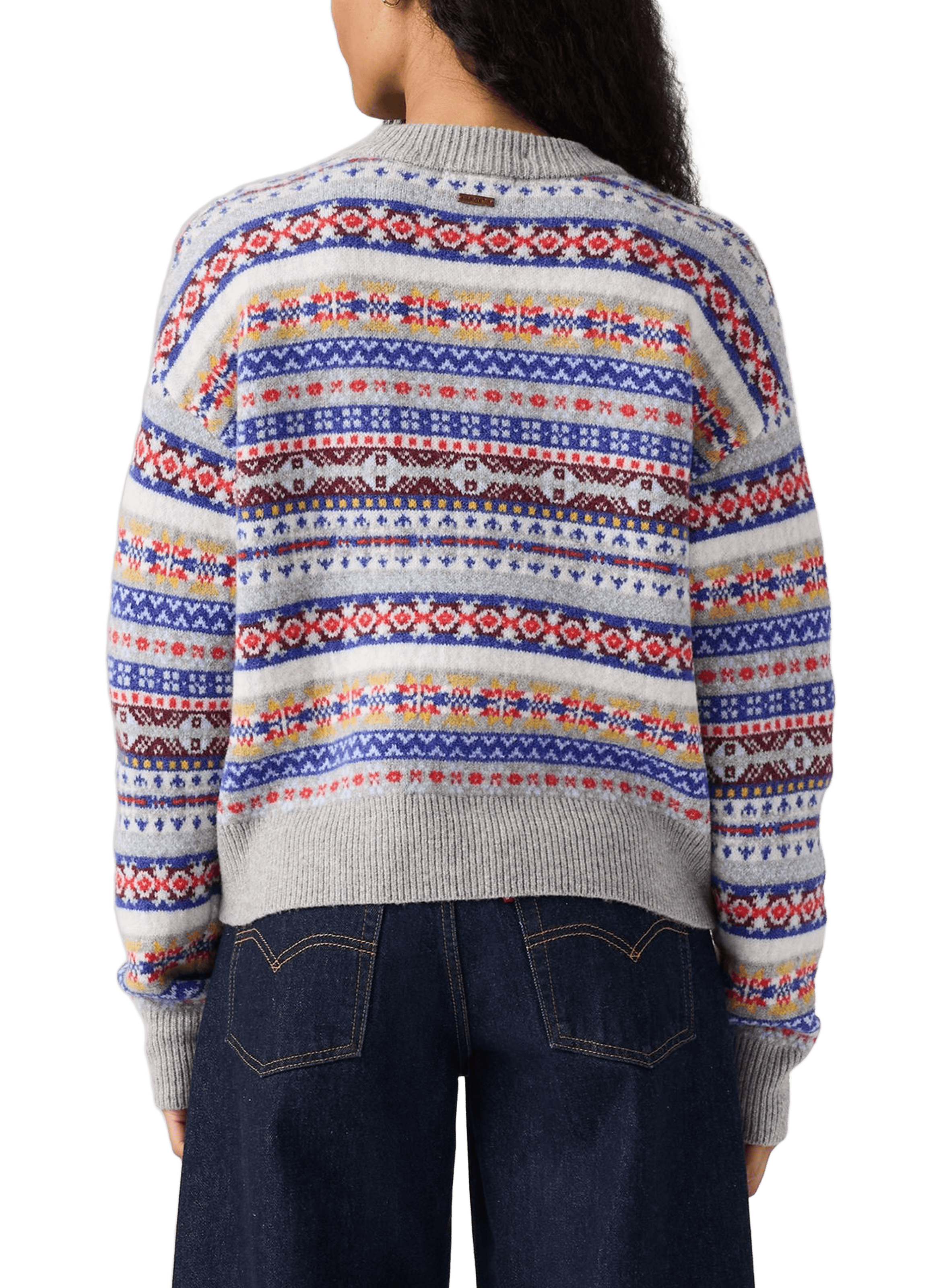 Pull à motif en laine et coton mélangé LEVI'S Multicolore
