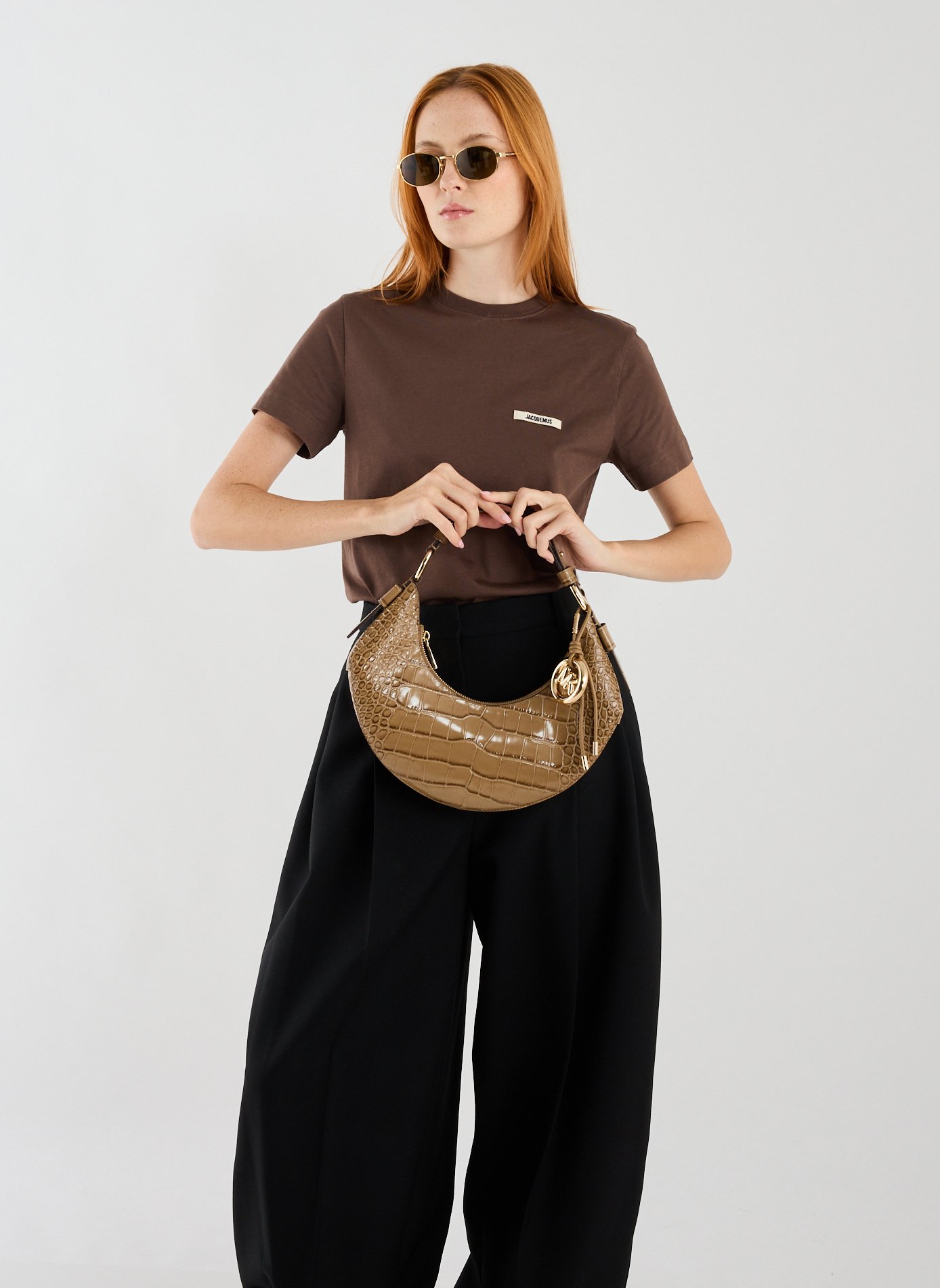 Sac à main texturé Koa en cuir  MICHAEL KORS Marron