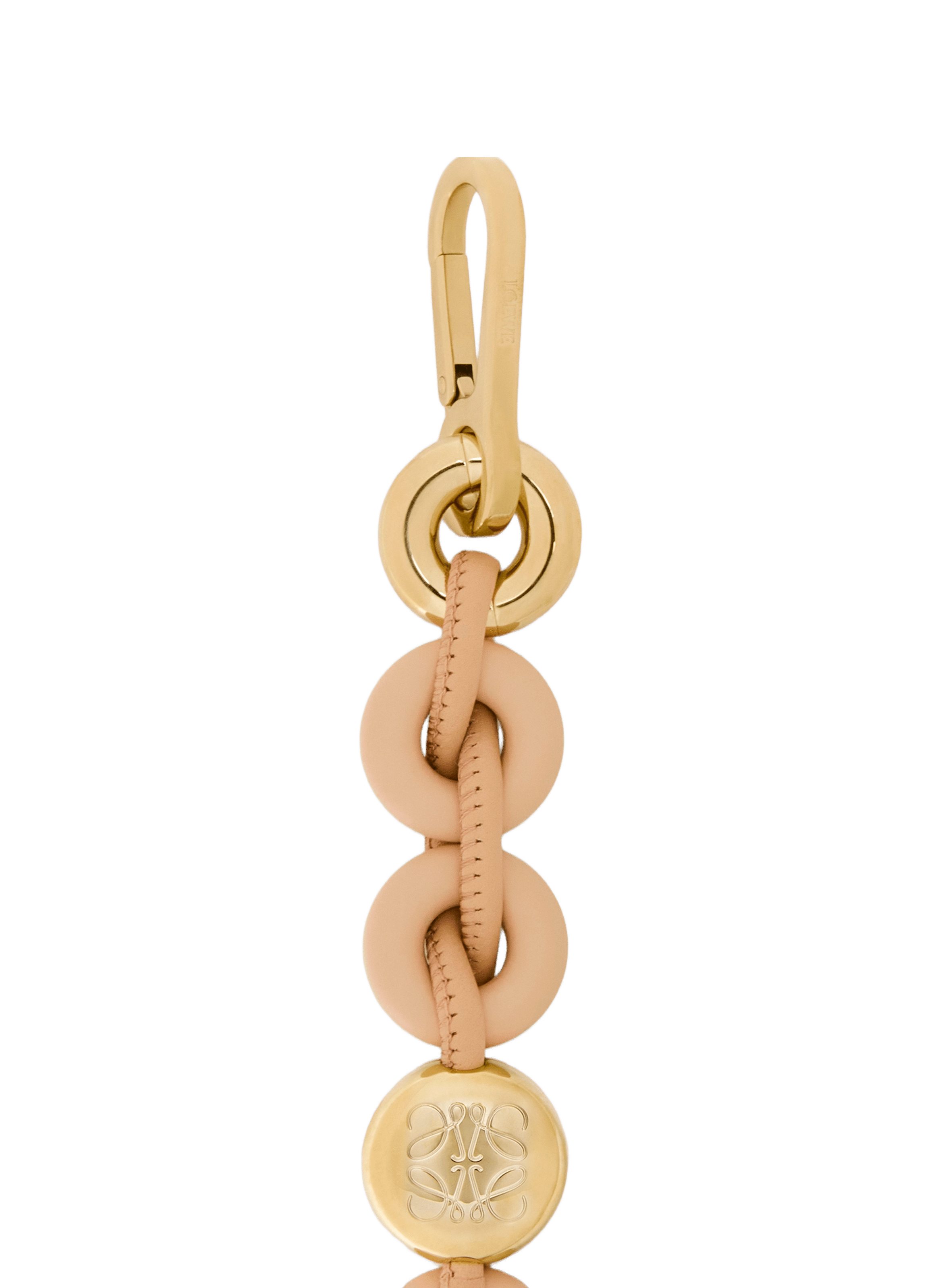 Leather Donut Shoulder Strap LOEWE Beige