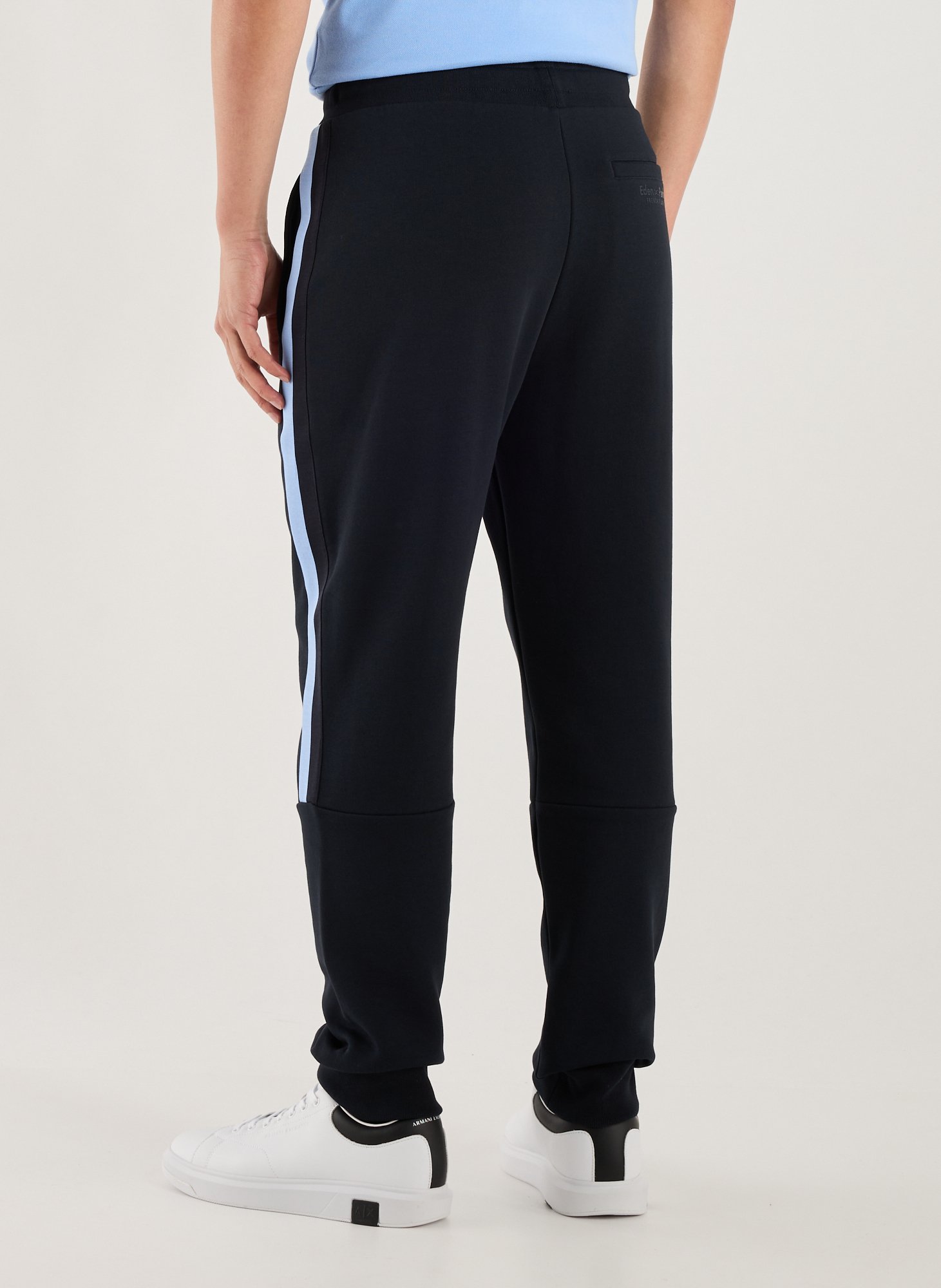 Mixed Cotton Jogging Pants EDEN PARK Blue