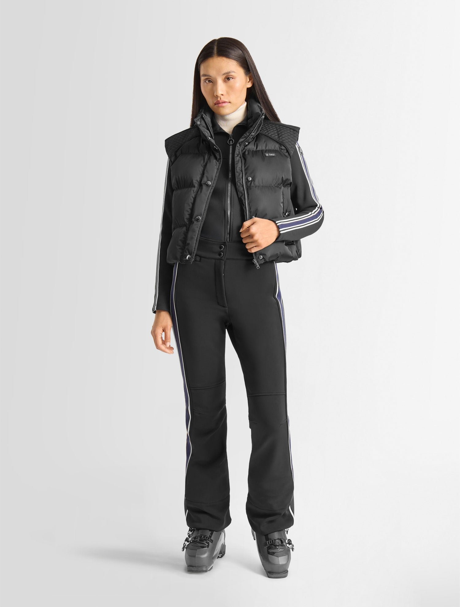 Doudoune sans manches miris col montant coupe regular FUSALP Noir